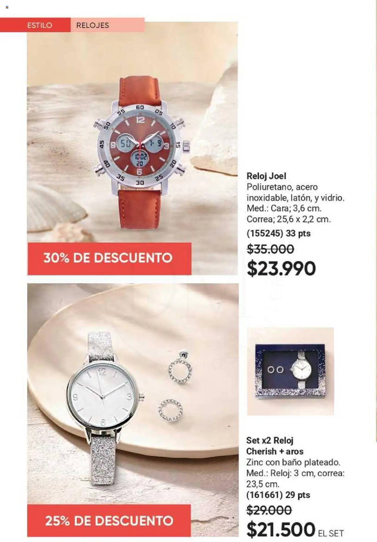 Catálogo AVON Fashion & Home │ válido desde el 15.07.2025 | Página: 47 | Productos: Baño, Aros, Reloj