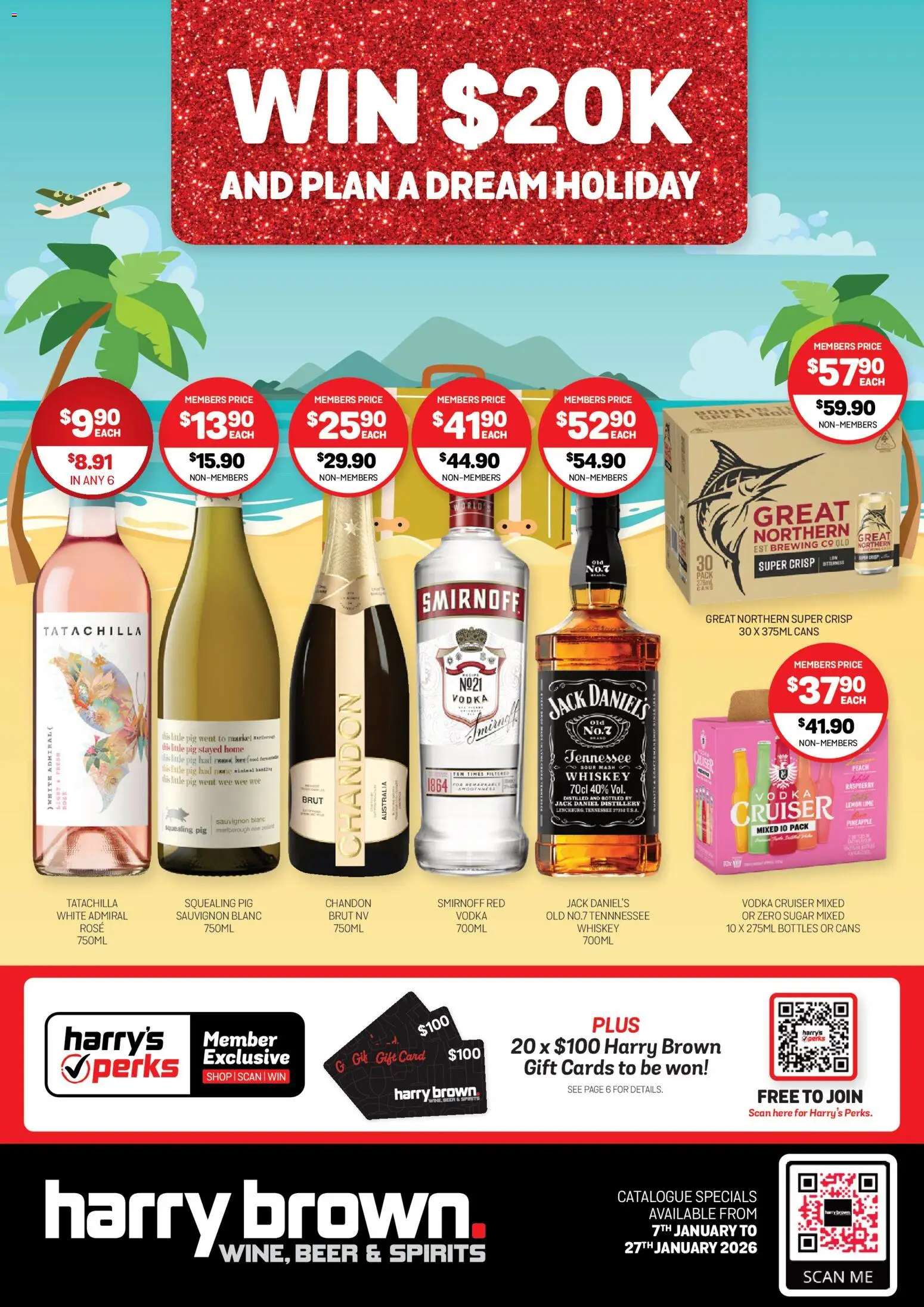 Harry Brown catalogue - valid from 07.01.2026 | Page: 1 | Products: Vodka, Whiskey, Sugar, Peach