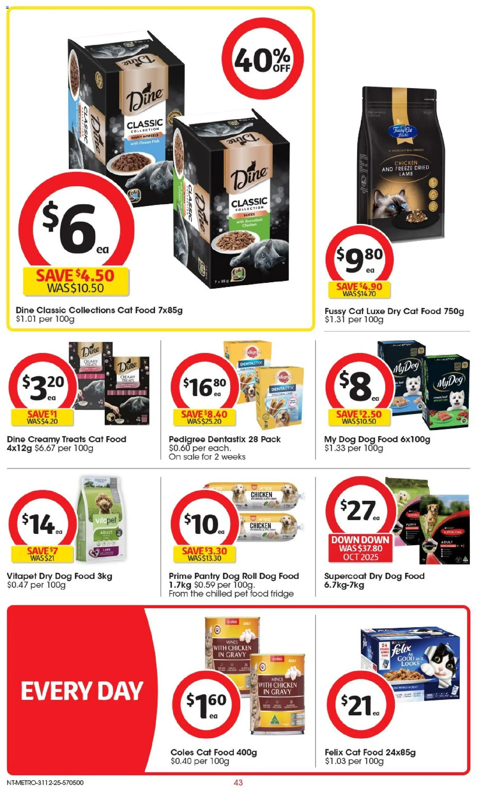 Coles catalogue - valid from 31.12.2025 | Page: 44 | Products: Chicken, Lamb, Fish, Fridge