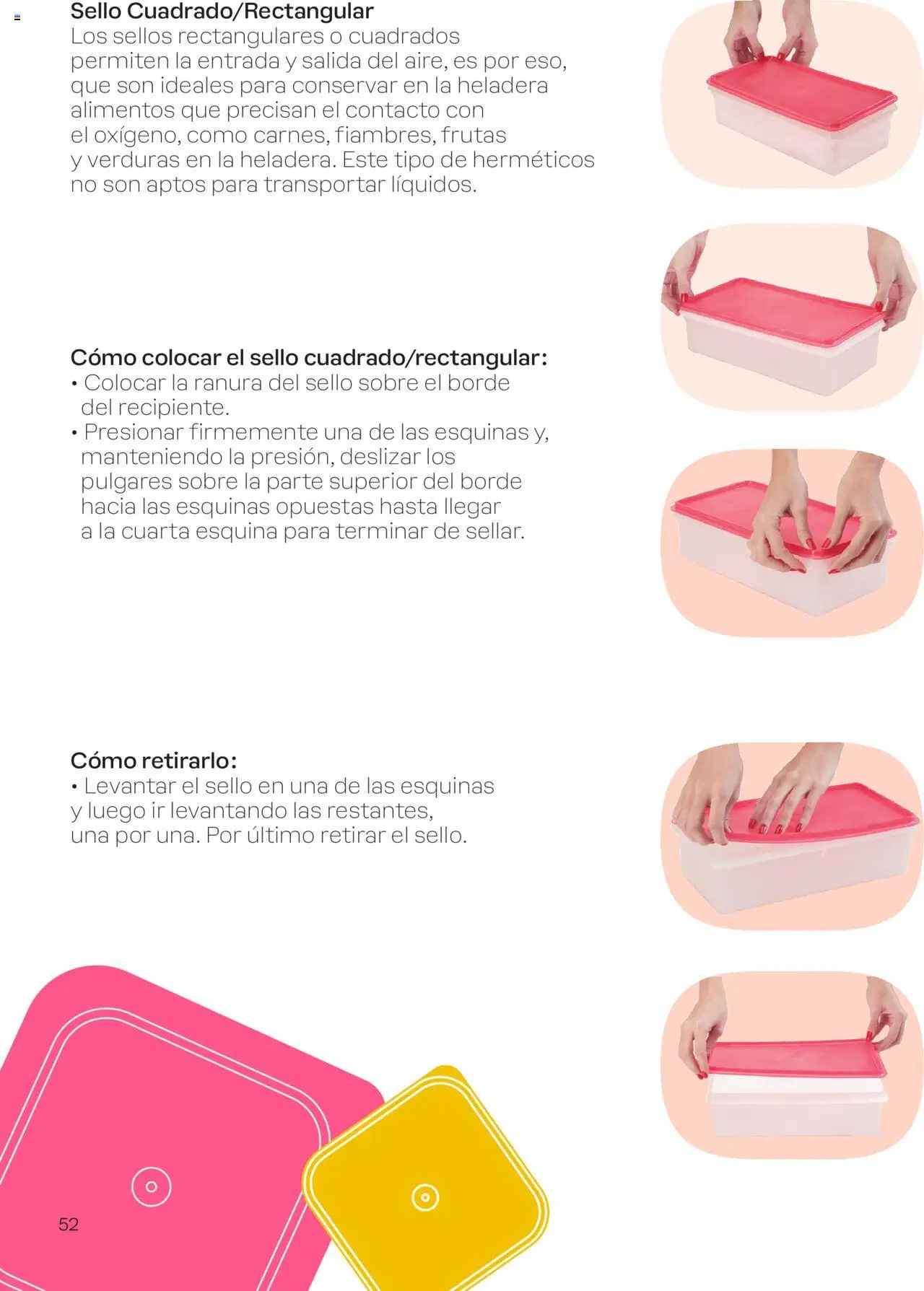 Tupperware - Manual de Bienvenida │ válido desde el 15.09.2025 | Página: 52 | Productos: Sobre, Heladera