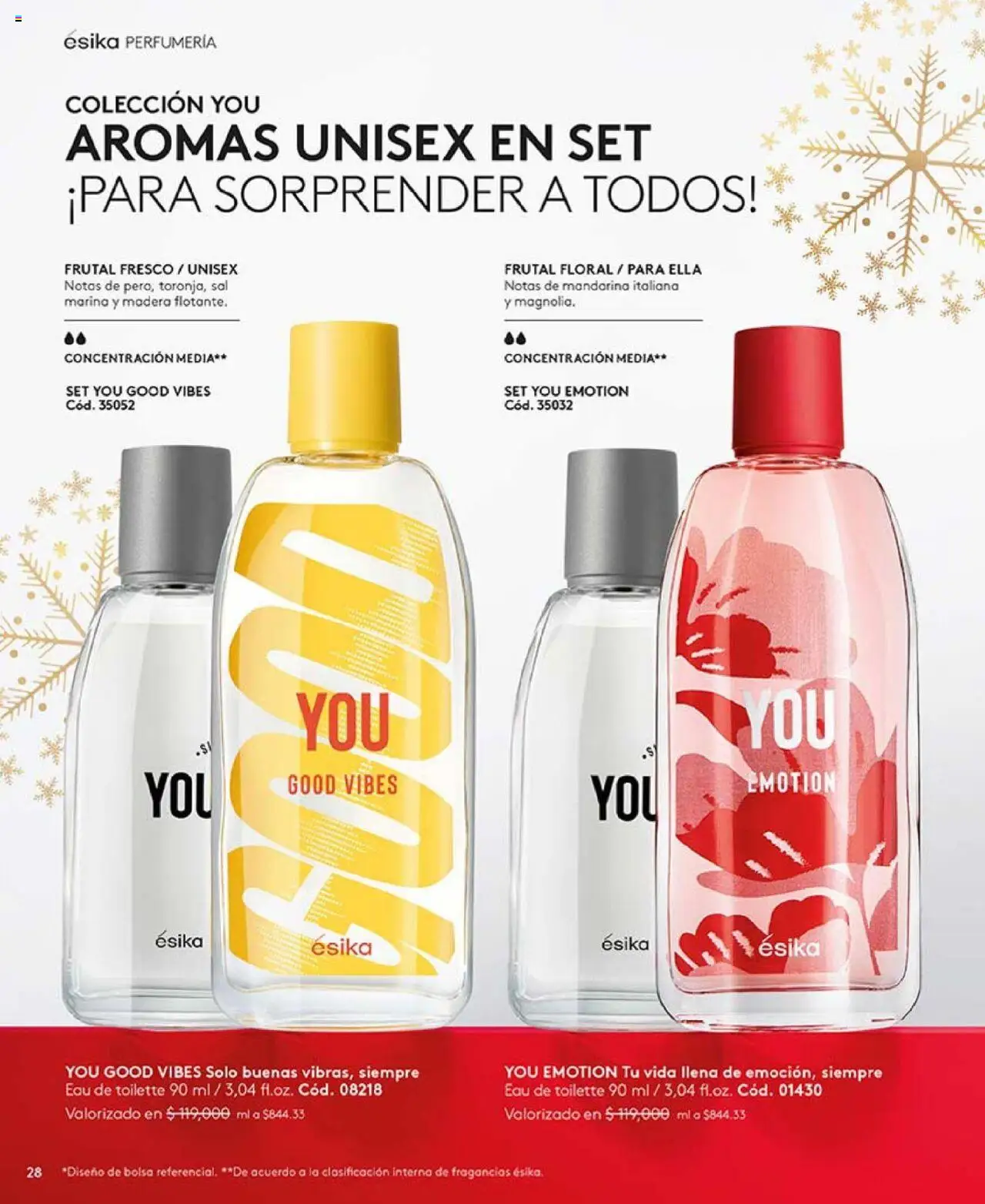 Ésika revista - valida desde el 14.10.2025 | Página: 28 | Productos: Bolsa, Sal, Eau de toilette