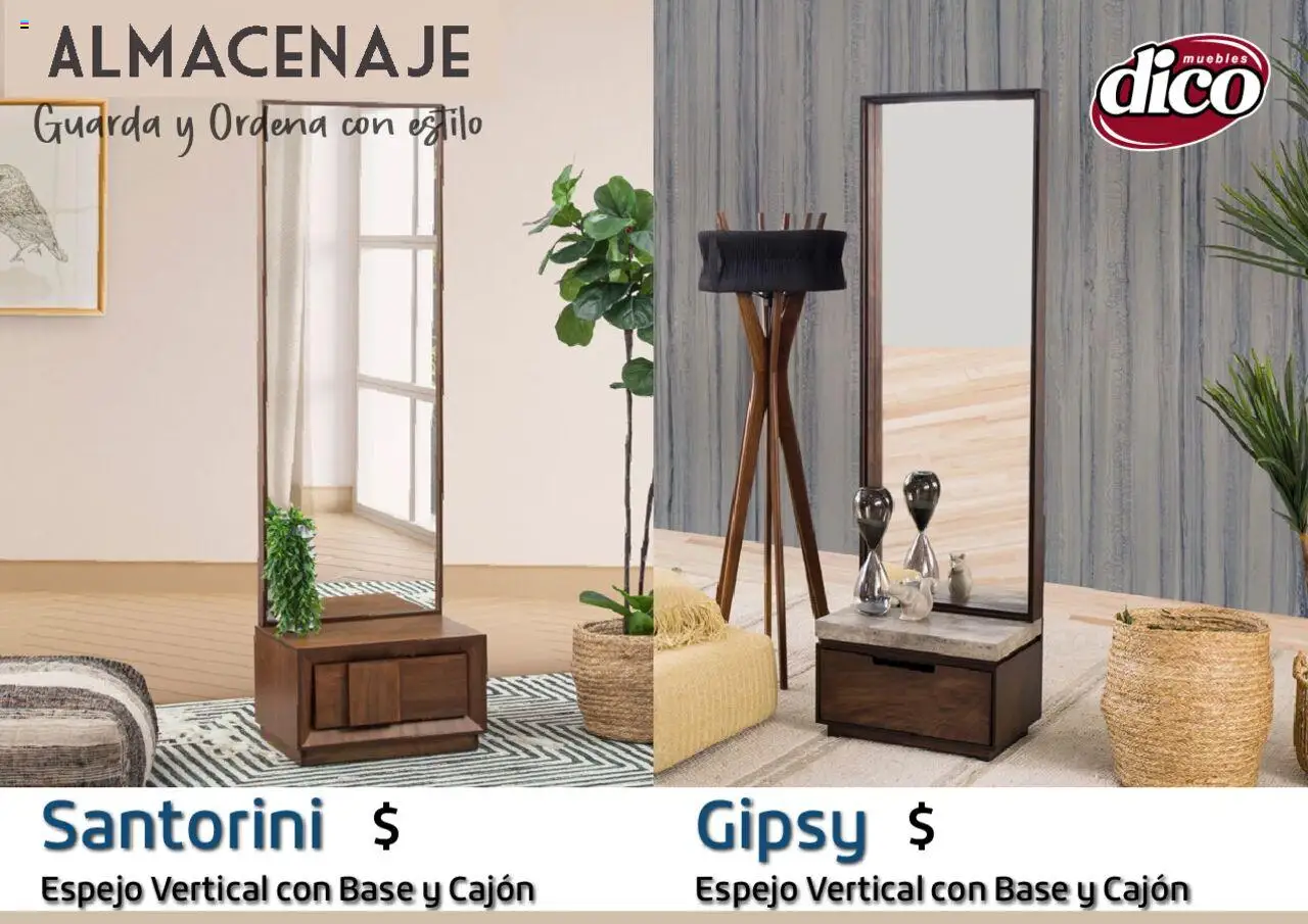 Nuevas ofertas de Muebles Dico válidas en toda la República Mexicana desde el 12.02.2025. ¡Encuentra las mejores ofertas en Muebles Dico catálogo Almacenaje! | Página: 57 | Productos: Espejo