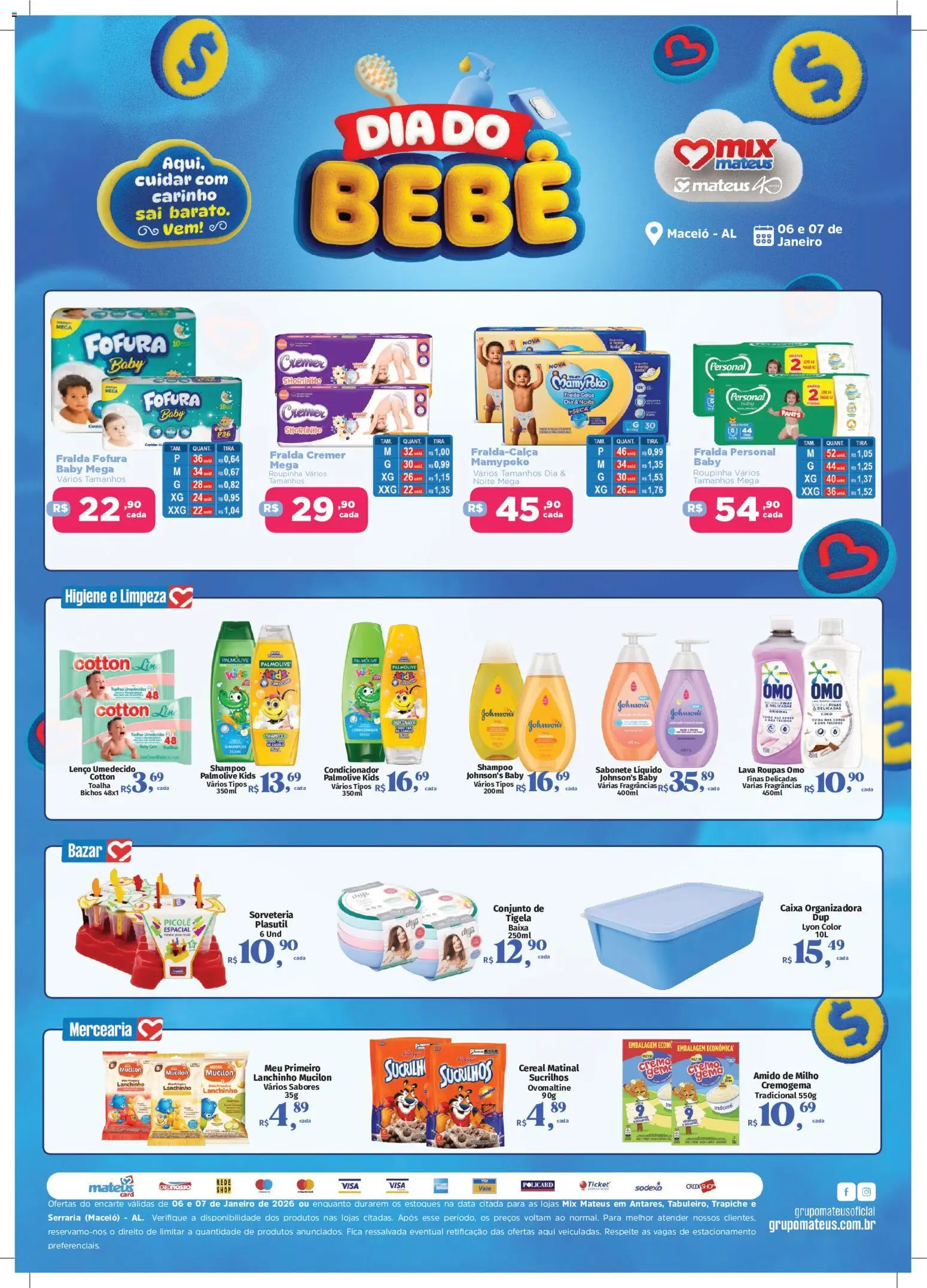 Mateus Folheto - válido de 06.01.2026 | Página: 1 | Produtos: Coco, Caixa, Sucrilhos, Sabonete líquido