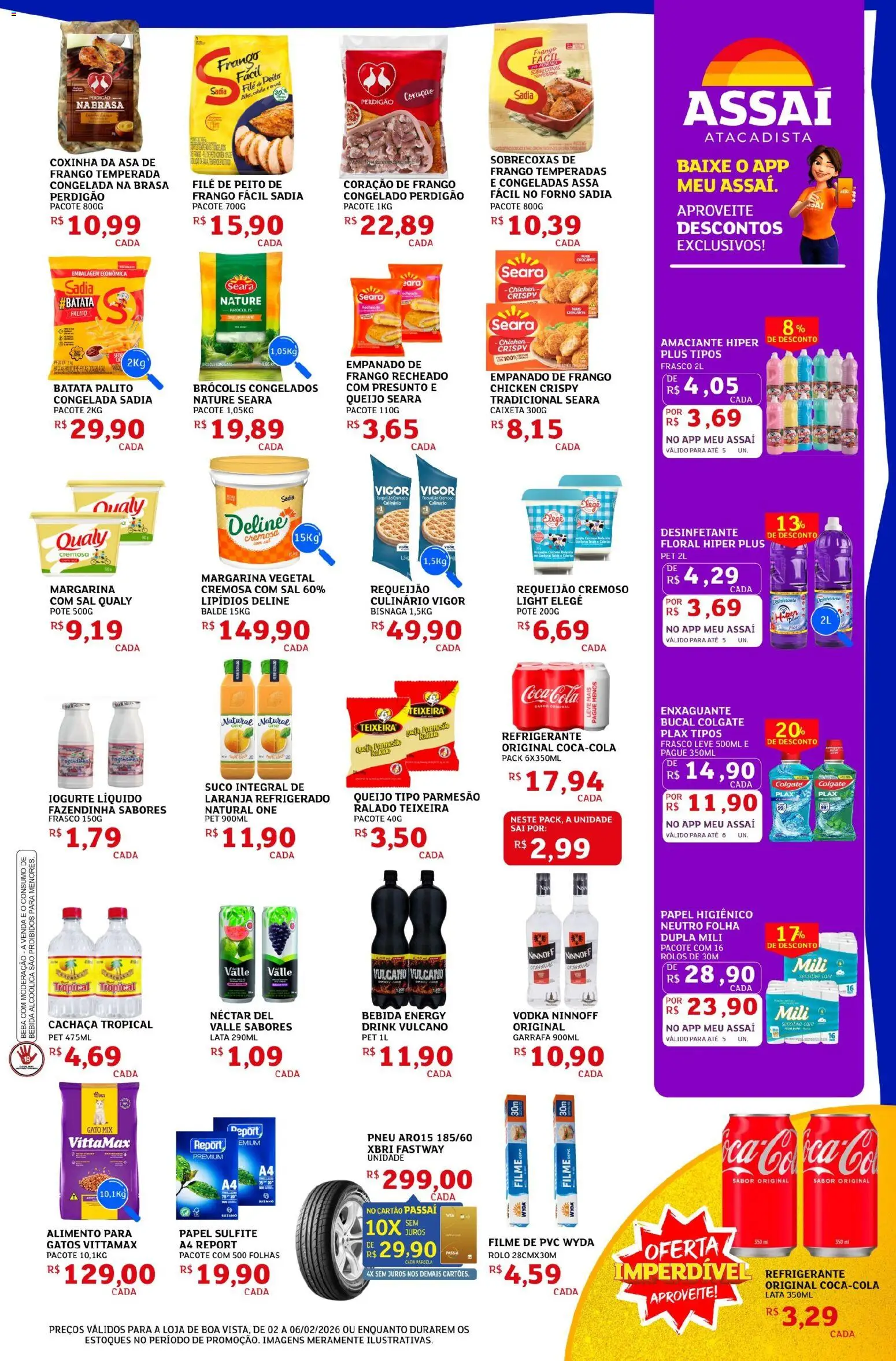 Assaí Atacadista Folheto - válido de 02.06.2026 | Página: 3 | Produtos: filme de PVC, Papel sulfite, Iogurte, Balde