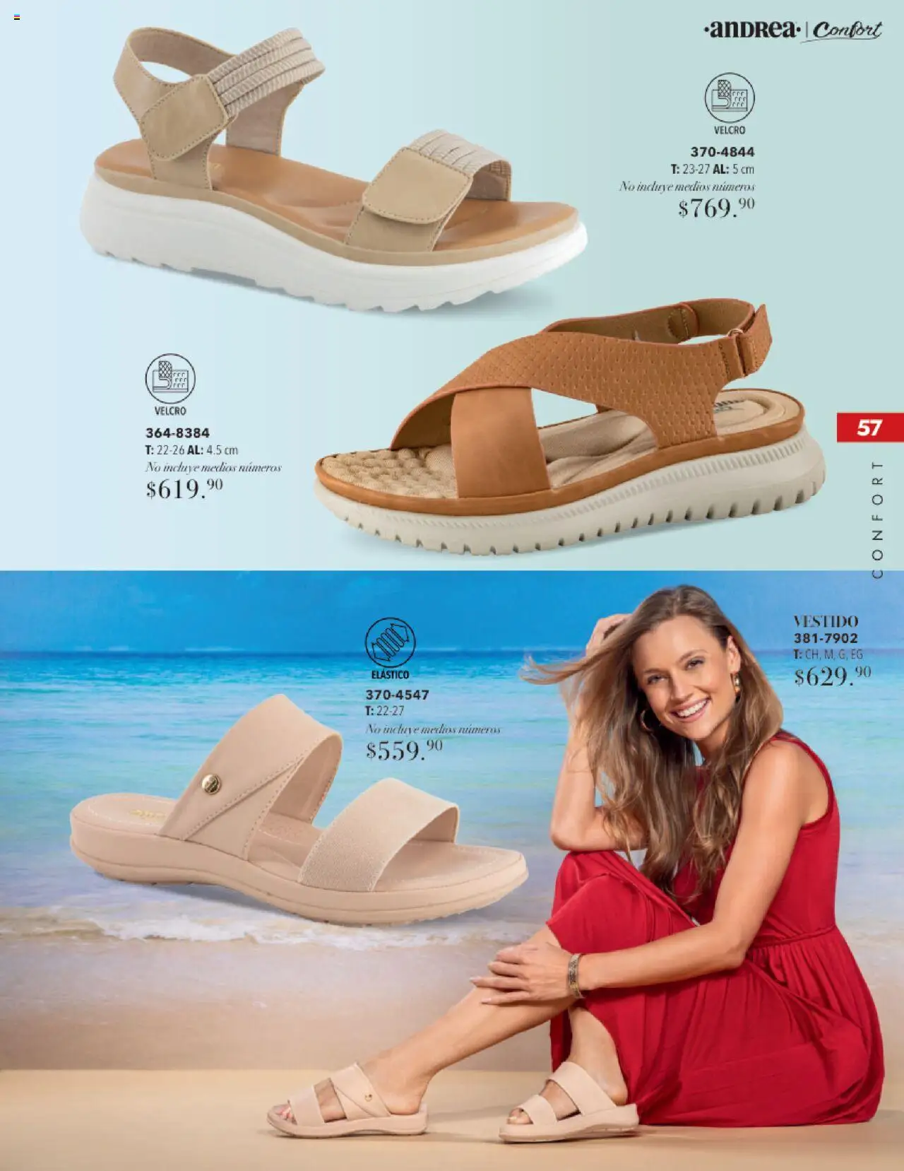 Nuevas ofertas de Andrea válidas en toda la República Mexicana desde el 17.08.2025. ¡Encuentra las mejores ofertas en Andrea - Catálogo Tropical Otoño / Invierno! | Página: 57 | Productos: Vestido