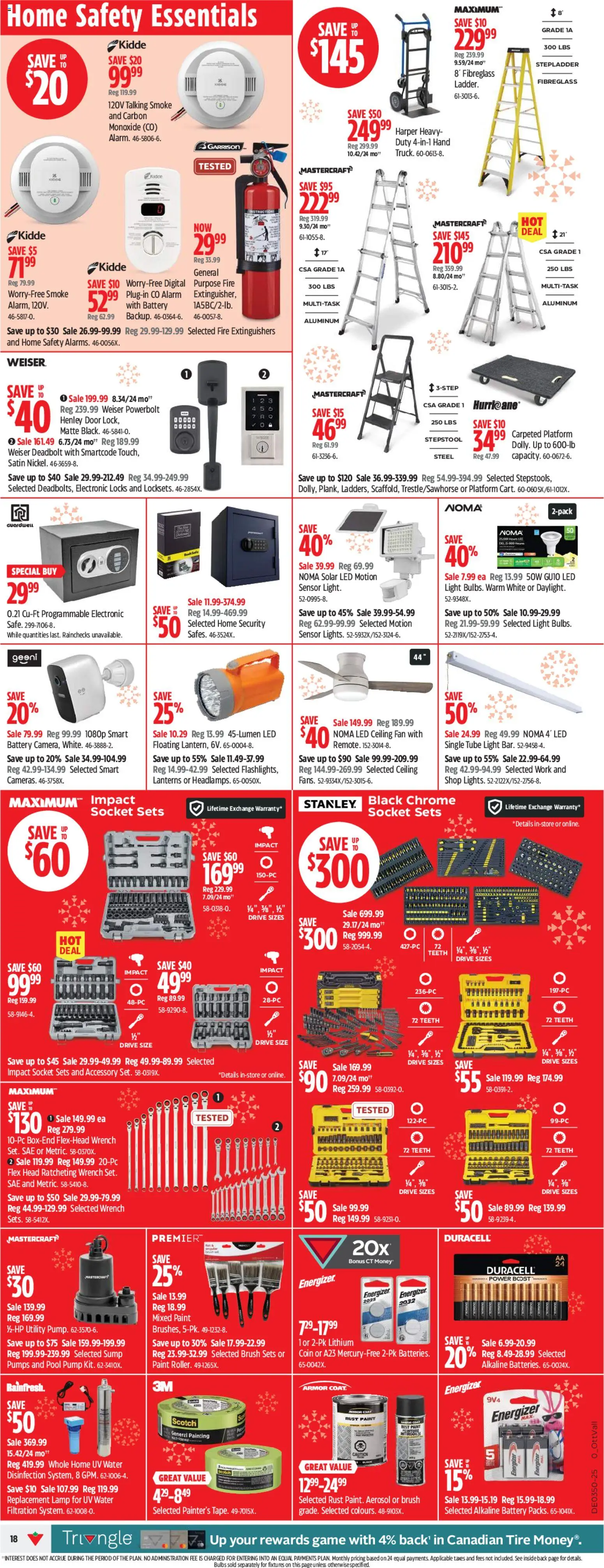 Canadian Tire flyer valid from 04.12.2025 | Page: 20 | Products: Fan, Brush, Socket, Coat