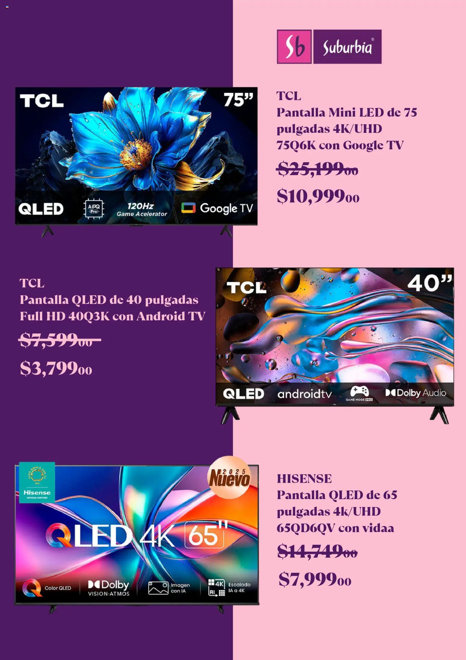 Nuevas ofertas de Suburbia válidas en toda la República Mexicana desde el 13.11.2025. ¡Encuentra las mejores ofertas en Suburbia Buen Fin ! | Página: 3 | Productos: Audio