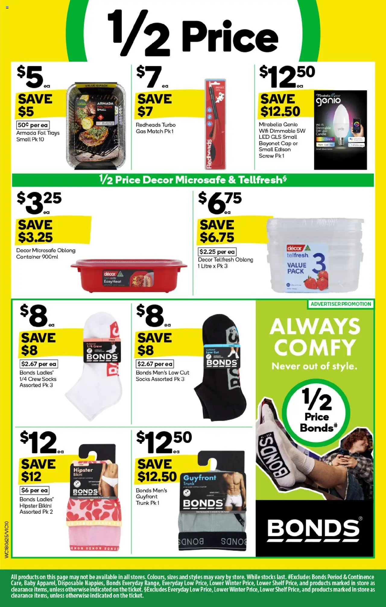 Woolworths catalogue - valid from 18.06.2025 | Page: 10 | Products: Bikini, Shelf, Socks, Cap