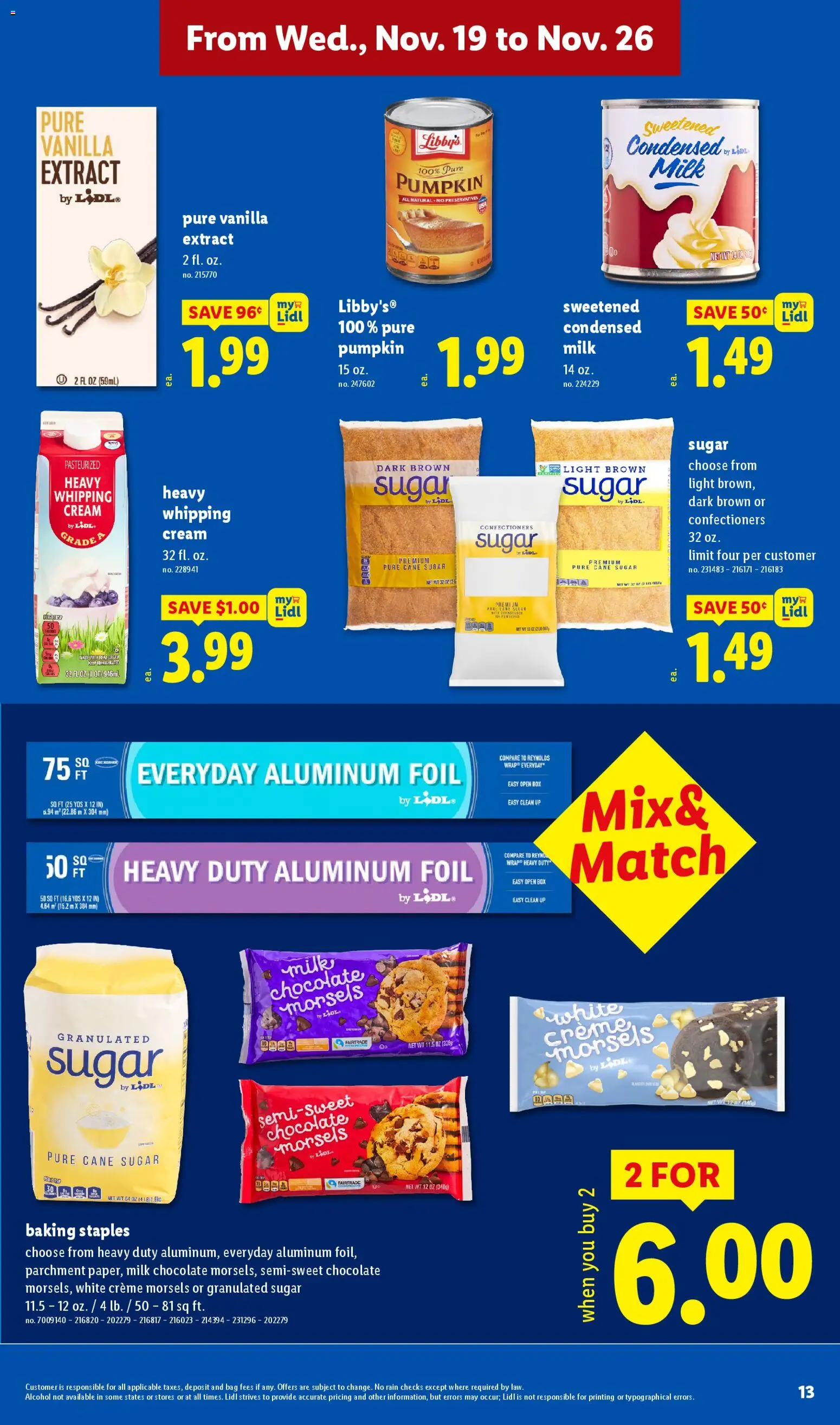 Lidl Early Black Friday - valid from 19.11.2025 | Page: 13 | Products: Milk, Chocolate, Cream, Pumpkin