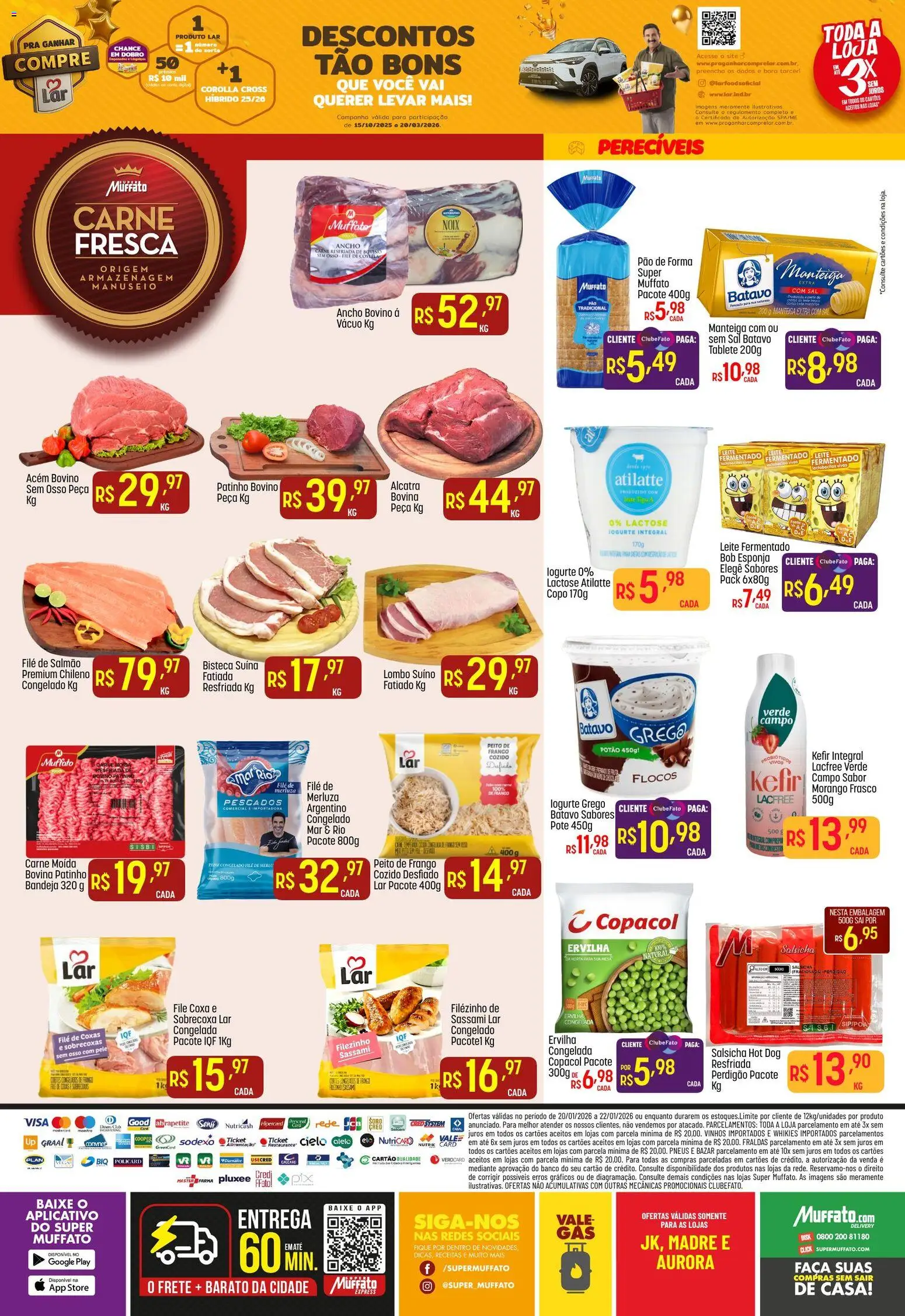 Super Muffato Folheto - válido de 20.01.2026 | Página: 2 | Produtos: Ervilha, Banco, Salsicha, Pão de forma