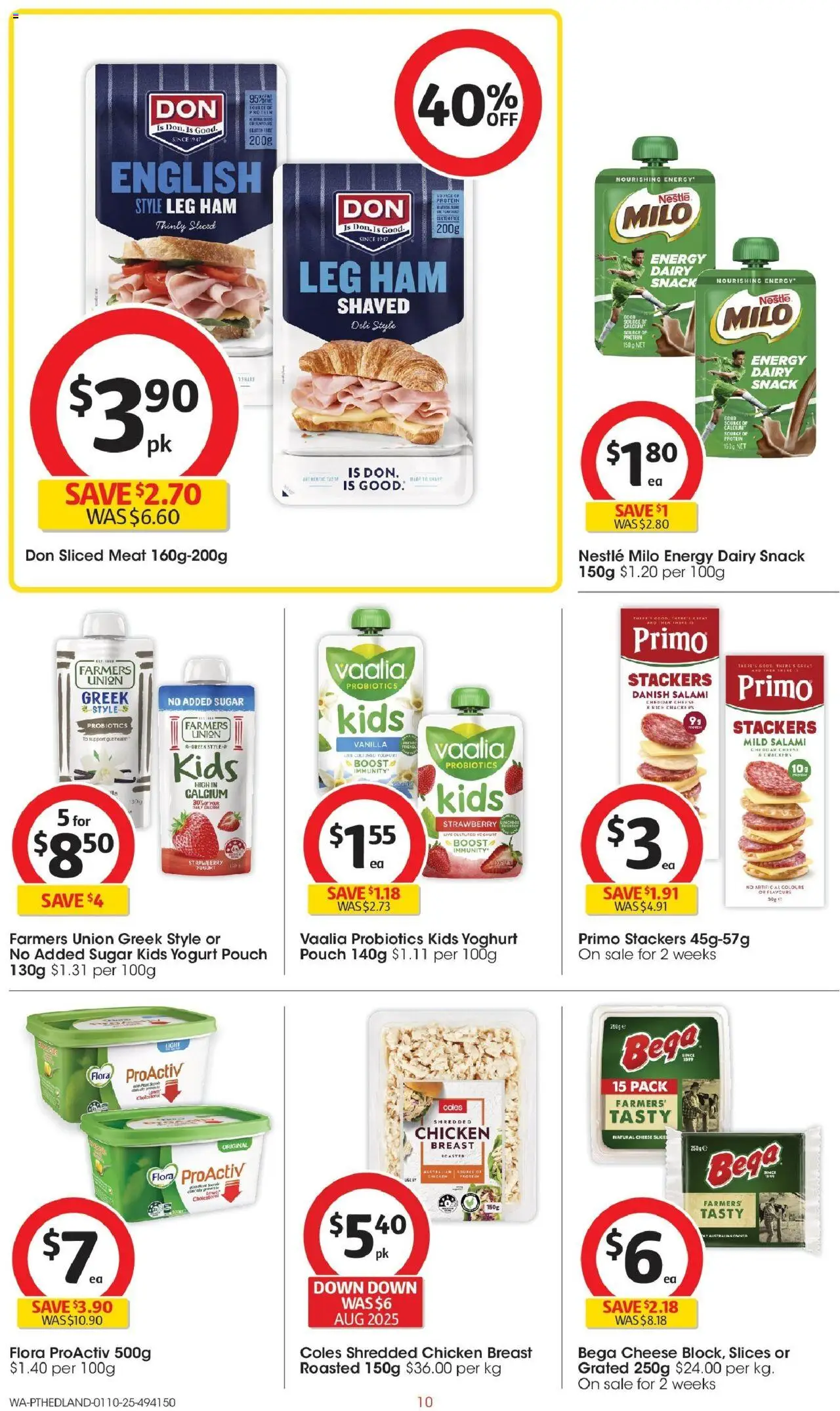 Coles catalogue - valid from 01.10.2025 | Page: 10 | Products: Crockery, Dairy, Cheese, Salami