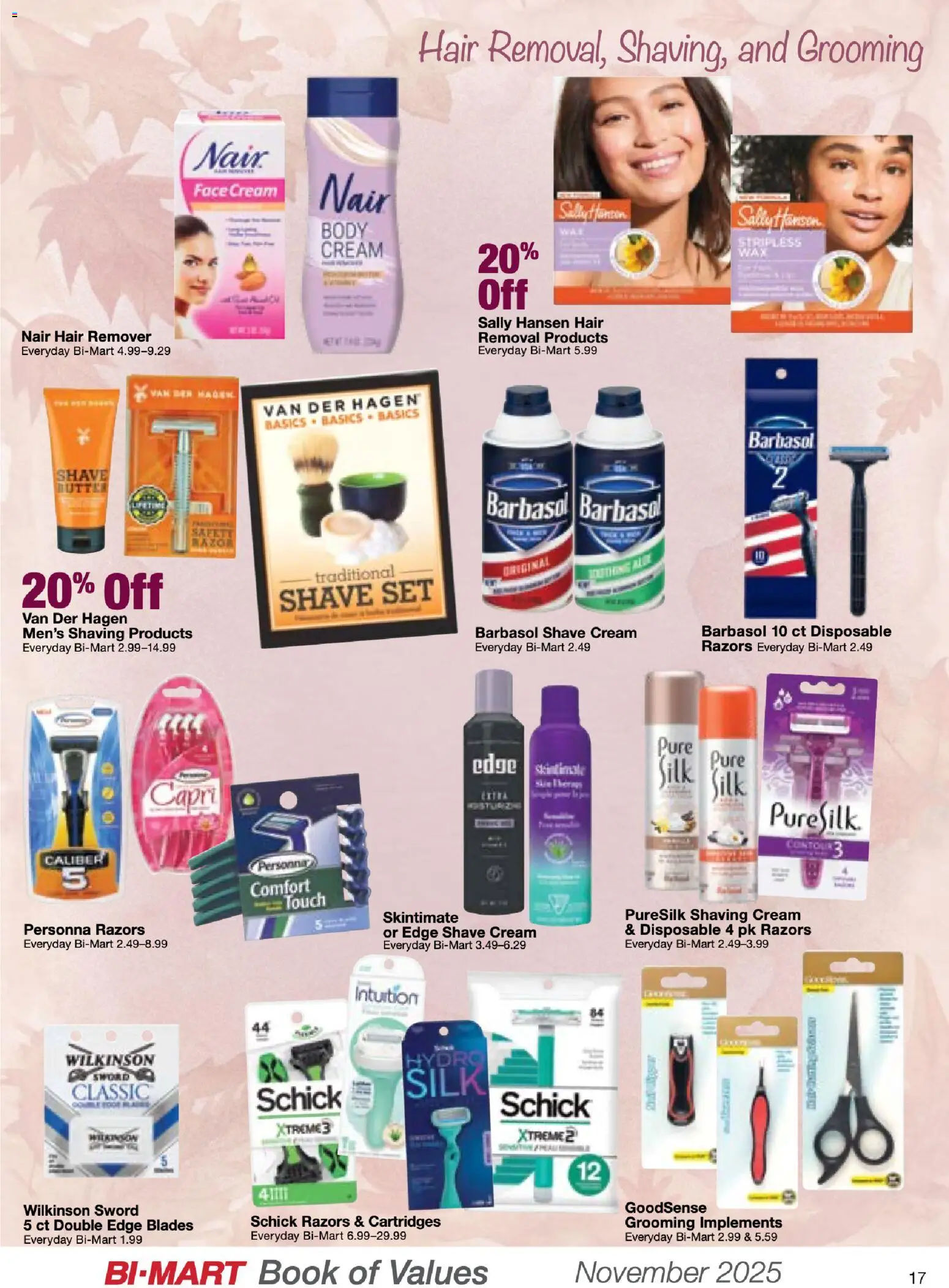 Bi-Mart November Health & Beauty Book of Values - valid from 01.11.2025 | Page: 17 | Products: Butter, Cream, Shaving Cream