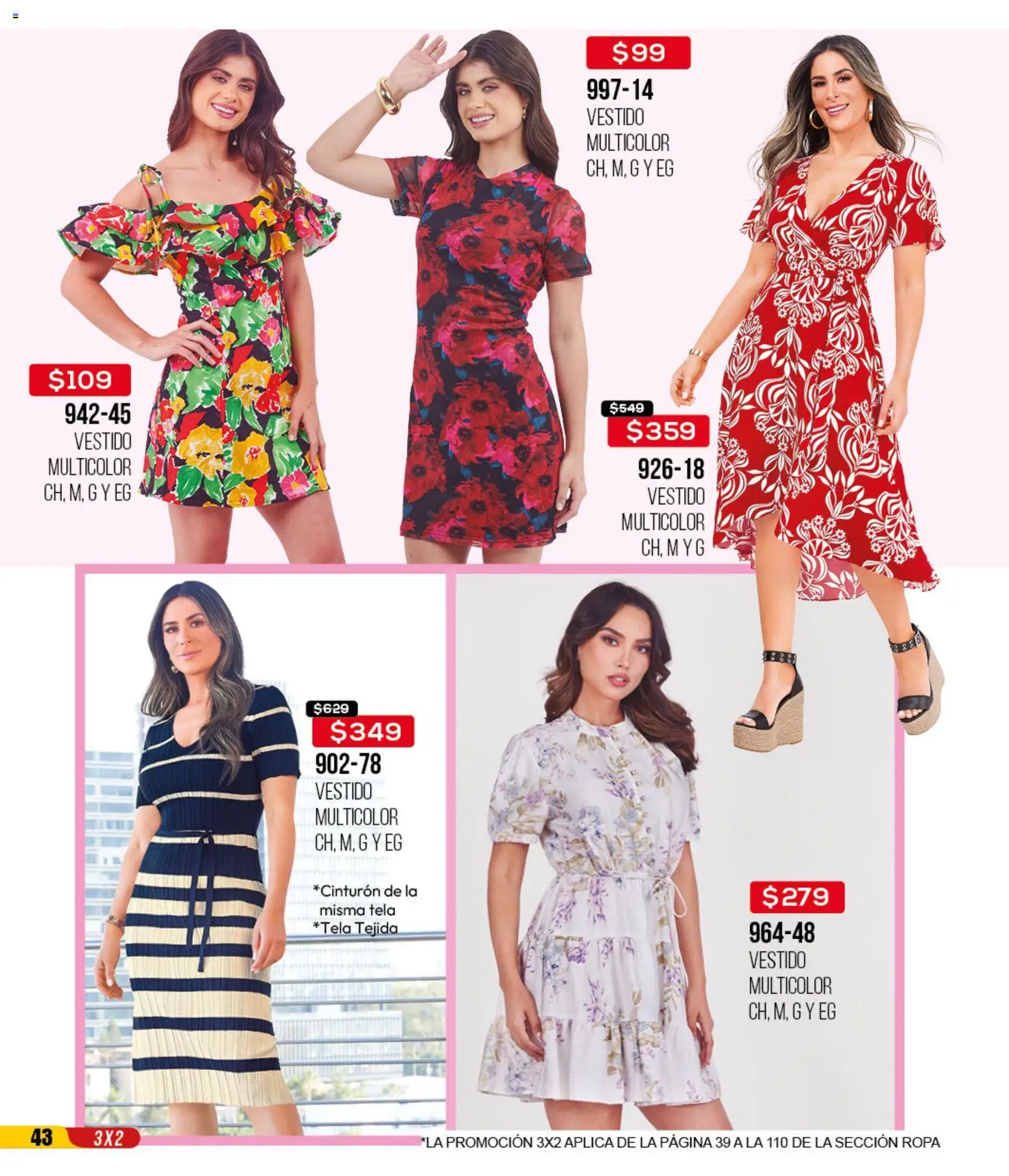 Nuevas ofertas de Cklass válidas en toda la República Mexicana desde el 14.04.2026. ¡Encuentra las mejores ofertas en Cklass catálogo 3X2 Digital Ropa! | Página: 44 | Productos: Ropa, Vestido