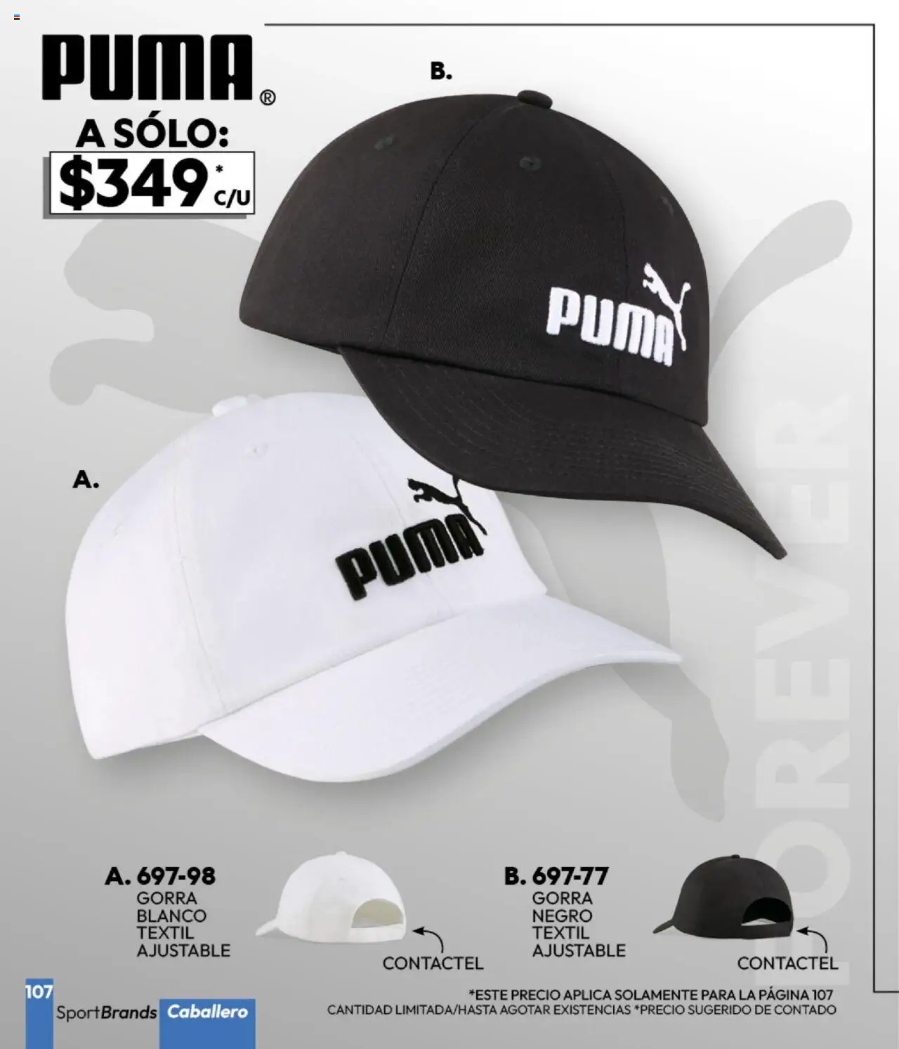 Nuevas ofertas de Cklass válidas en toda la República Mexicana desde el 16.09.2025. ¡Encuentra las mejores ofertas en Cklass - Catálogo Invierno Sportbrands! | Página: 108 | Productos: Gorra