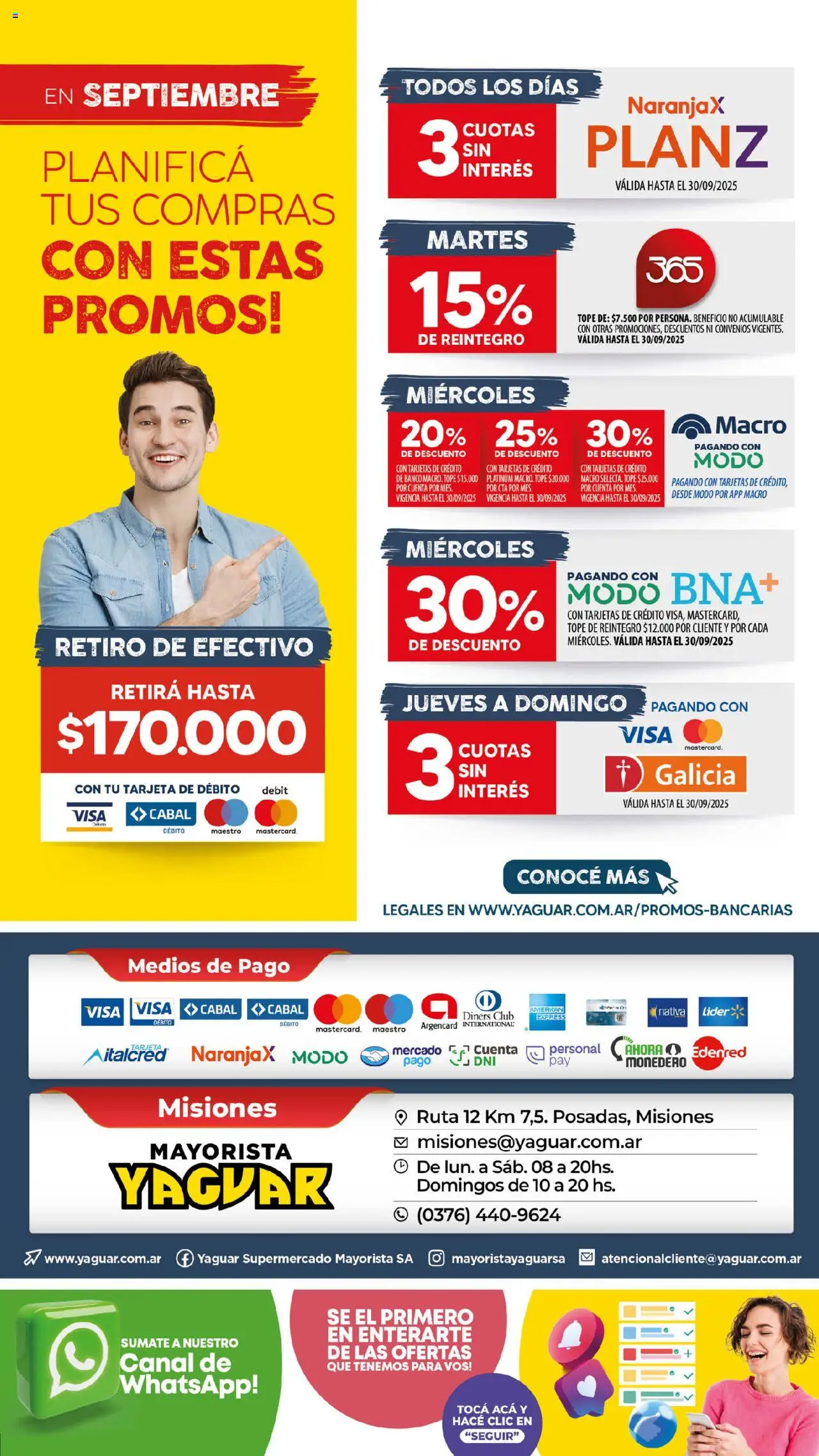 Yaguar - Misiones │ válido desde el 15.09.2025 | Página: 33 | Productos: Banco, Monedero