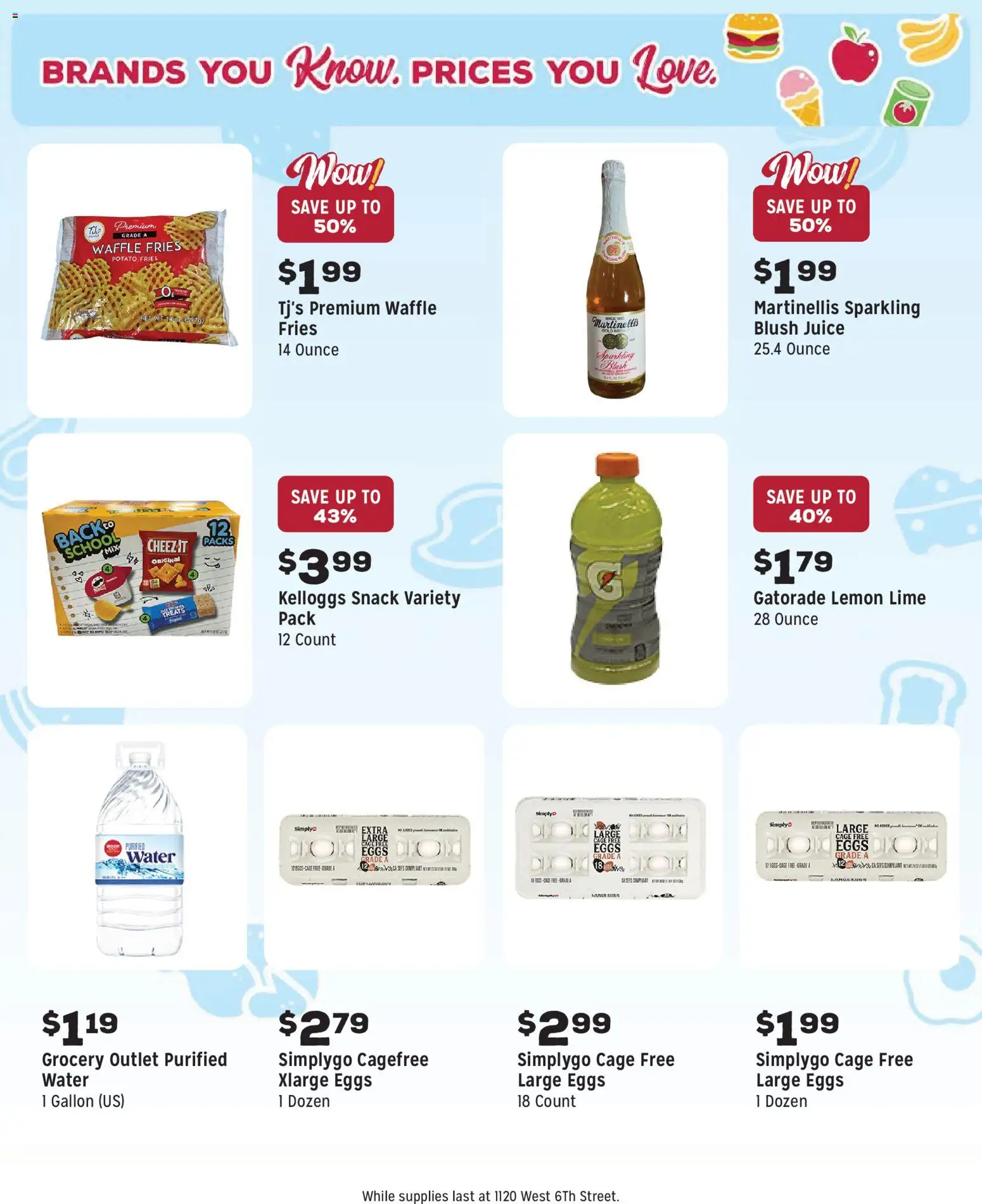 Grocery Outlet Weekly Ad - CA - valid from 26.11.2025 | Page: 10 | Products: Blush, Eggs, Juice, Lemon