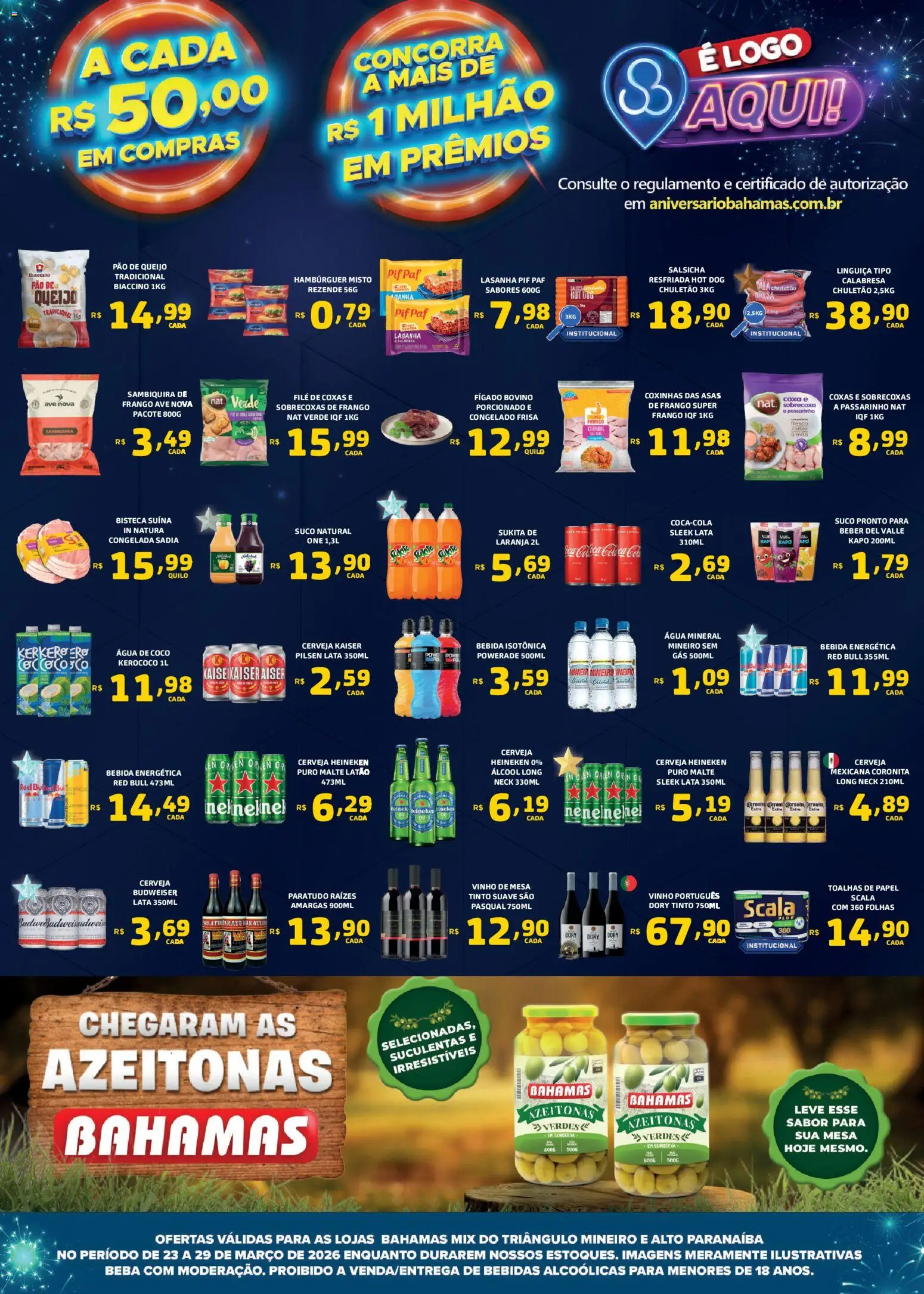 Bahamas Mix Folheto - válido de 23.03.2026 | Página: 3 | Produtos: Queijo, Pão, Hambúrguer, Bebida