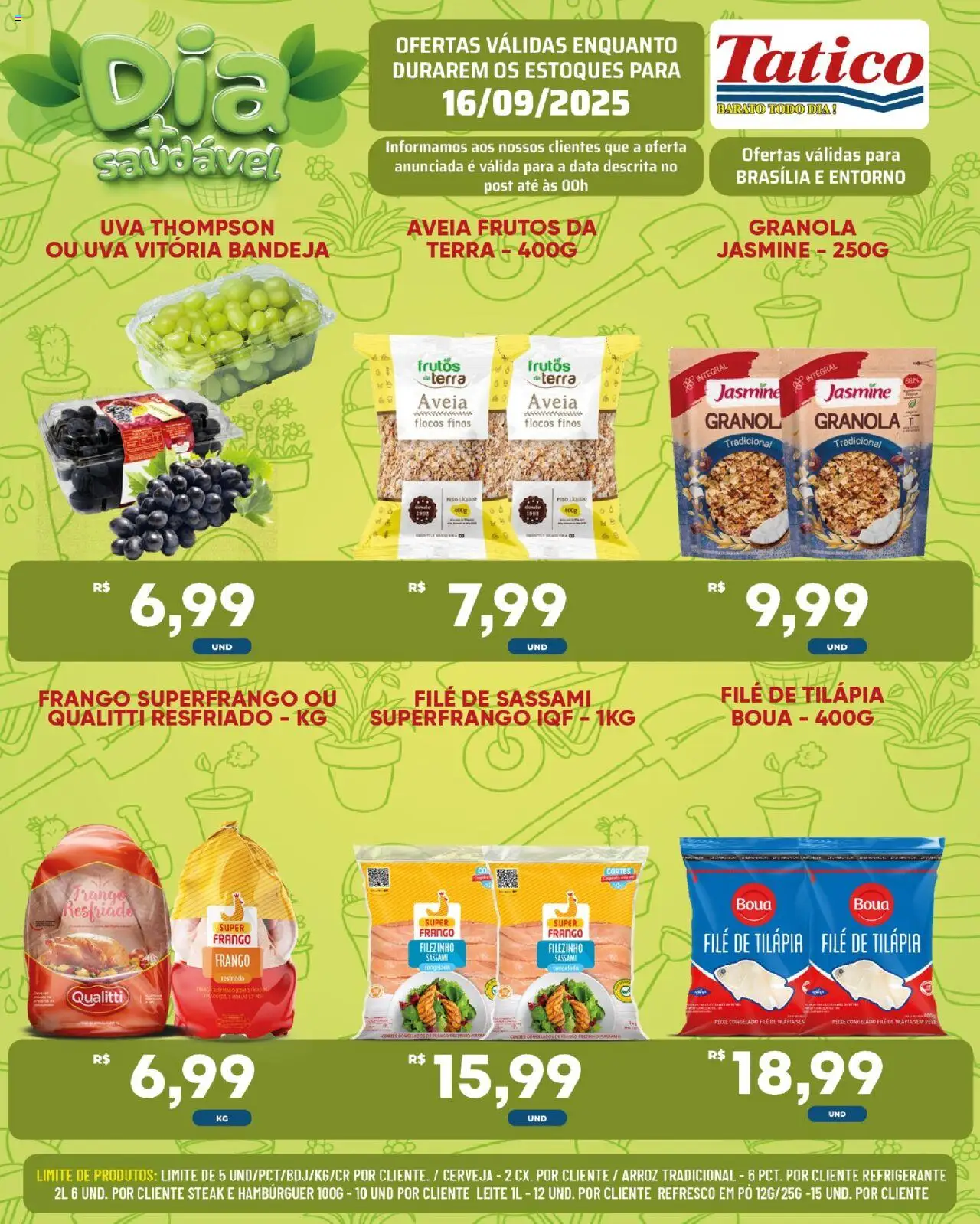 Tatico Folheto - válido de 17.09.2025 | Página: 21 | Produtos: Leite, Peixe, Granola, Frango