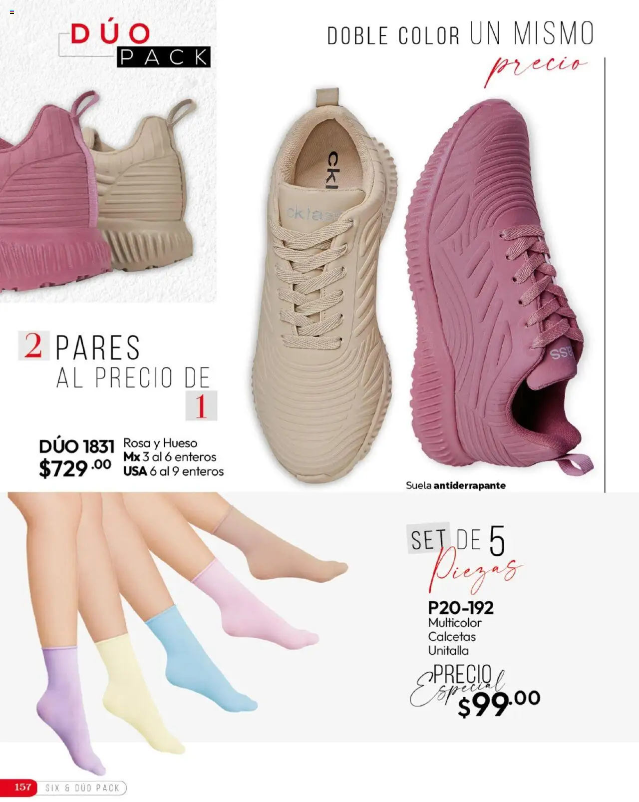 Nuevas ofertas de Cklass válidas en toda la República Mexicana desde el 16.09.2025. ¡Encuentra las mejores ofertas en Cklass - Catálogo Invierno Calzado! | Página: 158 | Productos: Calcetas