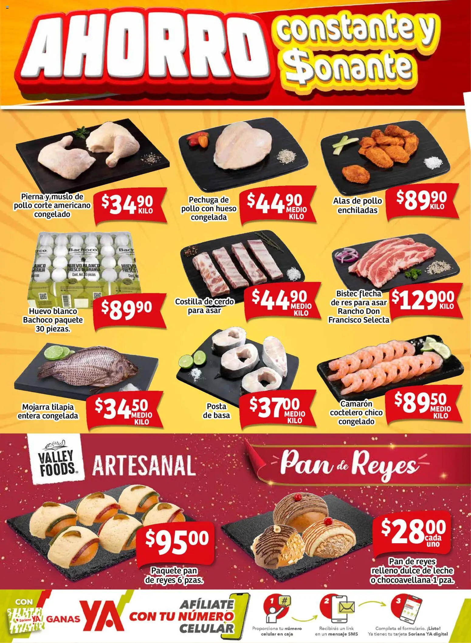 Nuevas ofertas de Soriana válidas en toda la República Mexicana desde el 07.11.2025. ¡Encuentra las mejores ofertas en Soriana - Fin de Semana Mercado: Ags, Nay, Jal, Qro, Col, Mich, Gto, Hgo, Tlax, Mor, Pue, Gro, Oax, Edo. de Mex, CDMX, Zac y SLP! | Página: 2 | Productos: Dulce de leche, Huevo, Leche, Caja