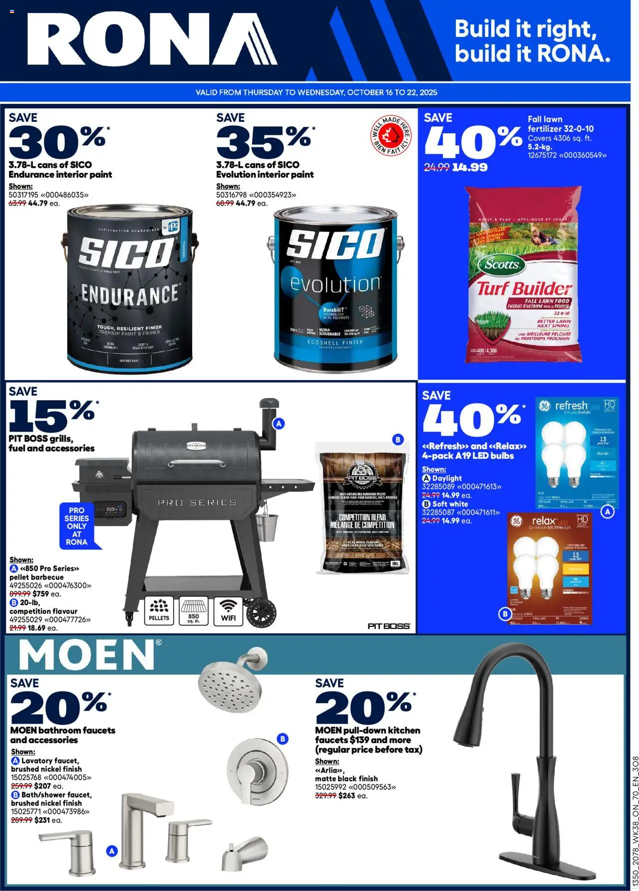 Rona flyer valid from 16.10.2025 | Page: 1