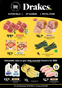 Preview of Drakes Aston Hills, Mt Barker & Royal Park - SA - valid from 15.10.2025