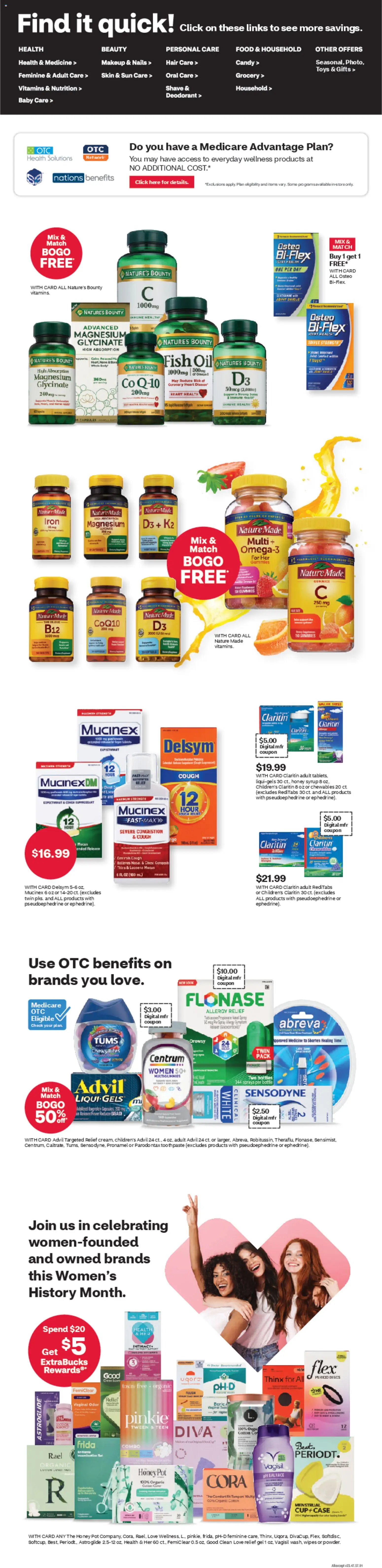 CVS Pharmacy Weekly Ad - DC - valid from 01.03.2026 | Page: 5 | Products: Magnesium, Toothpaste, Fish, Iron