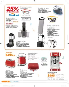 Vista previa de Chedraui - Folleto Nuestras marcas propias , nuevo folleto de la tienda, válido en México a partir del 15.10.2025 | Página: 12 | Productos: Licuadora, Ropa, Té, Extractor