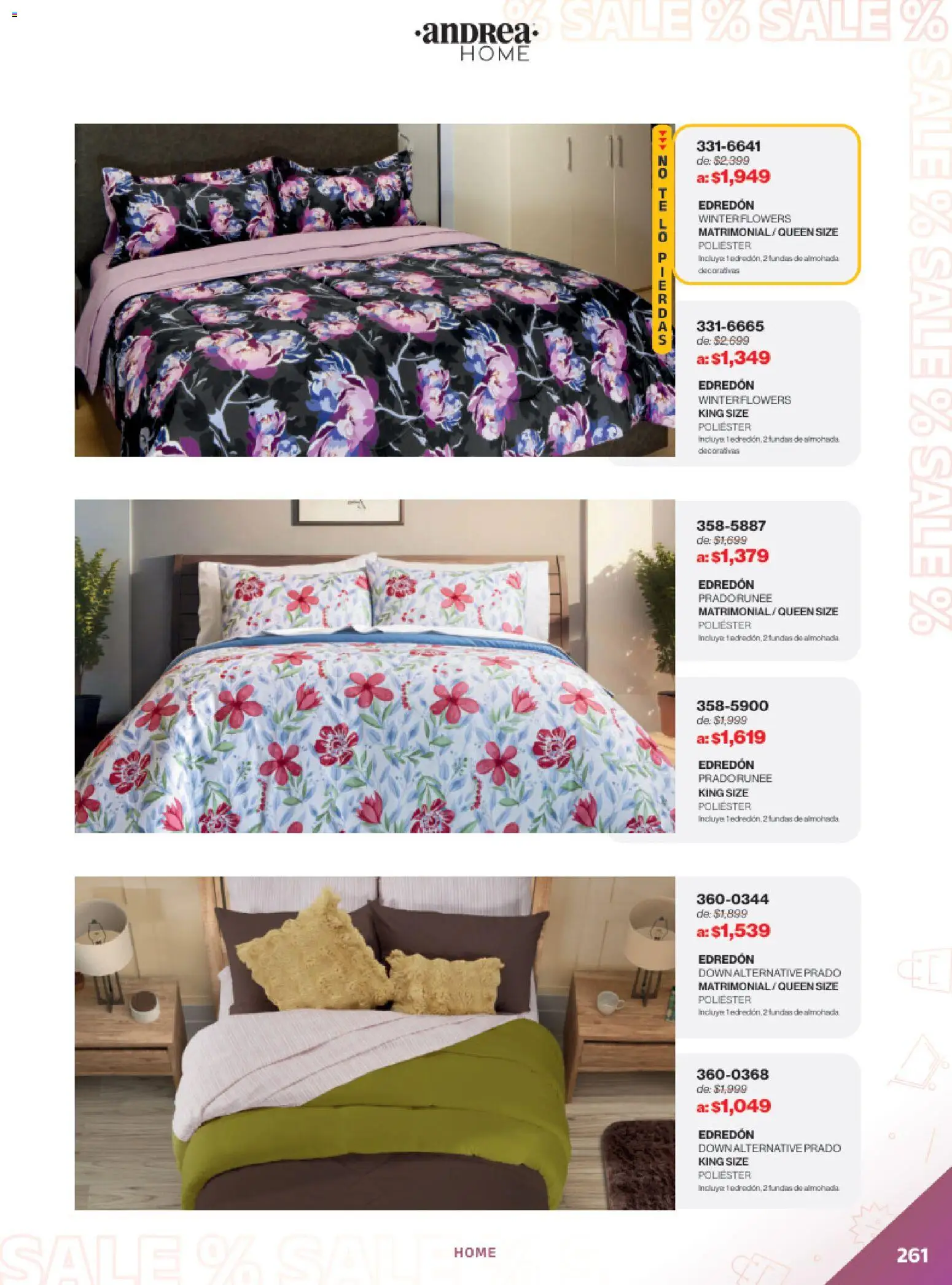 Nuevas ofertas de Andrea válidas en toda la República Mexicana desde el 21.12.2025. ¡Encuentra las mejores ofertas en Andrea catálogo Outlet! | Página: 261 | Productos: Sal, Almohada