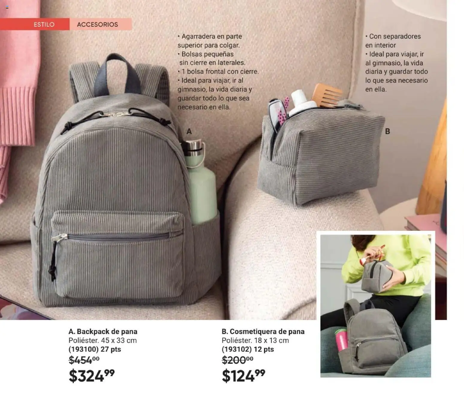 Nuevas ofertas de AVON válidas en toda la República Mexicana desde el 28.11.2025. ¡Encuentra las mejores ofertas en AVON Casa & Estilo 18 2025! | Página: 140 | Productos: Bolsa