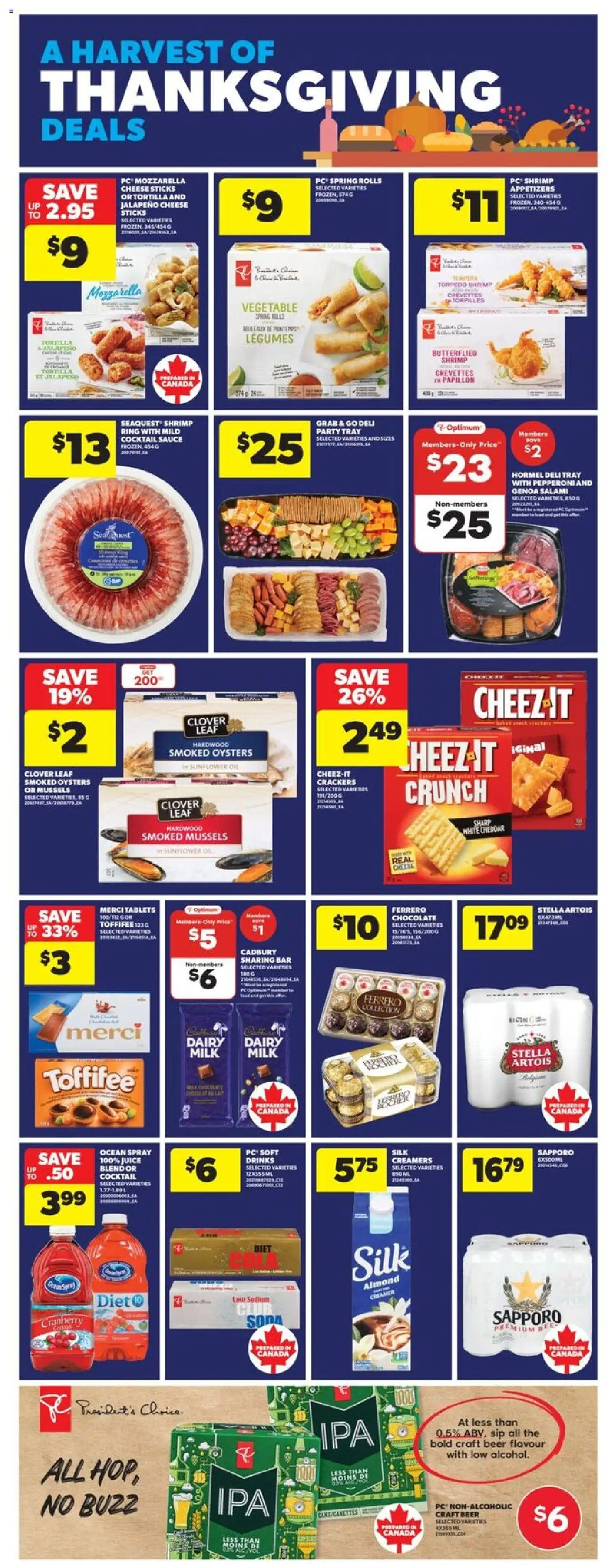 Real Canadian Superstore flyer valid from 09.10.2025 | Page: 9 | Products: PC, Oil, Salami, Beer