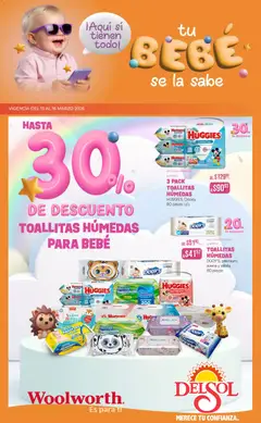 Vista previa de Del Sol y Woolworth catálogo, nuevo folleto de la tienda, válido en México a partir del 13.03.2026