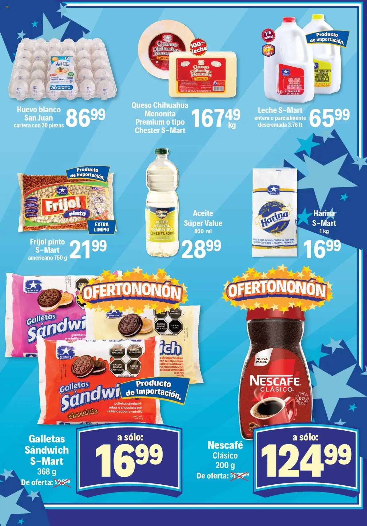 Nuevas ofertas de S-Mart válidas en toda la República Mexicana desde el 10.10.2025. ¡Encuentra las mejores ofertas en S-Mart - Folleto - Juarez! | Página: 3 | Productos: Leche, Café, Chocolate, Galletas