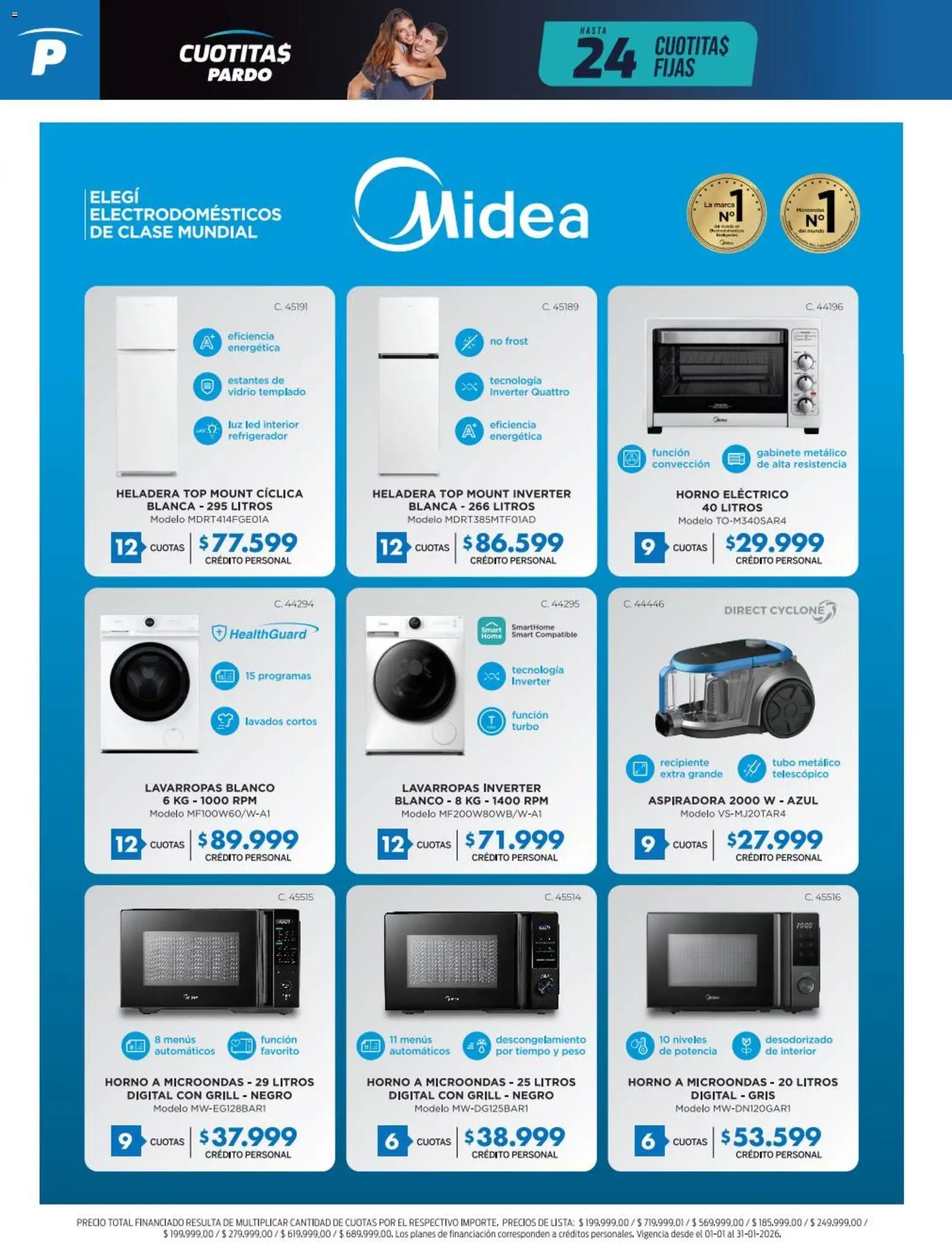 Pardo catálogo │ válido desde el 06.01.2026 | Página: 14 | Productos: Estantes, Gabinete, Lavarropas, Horno eléctrico