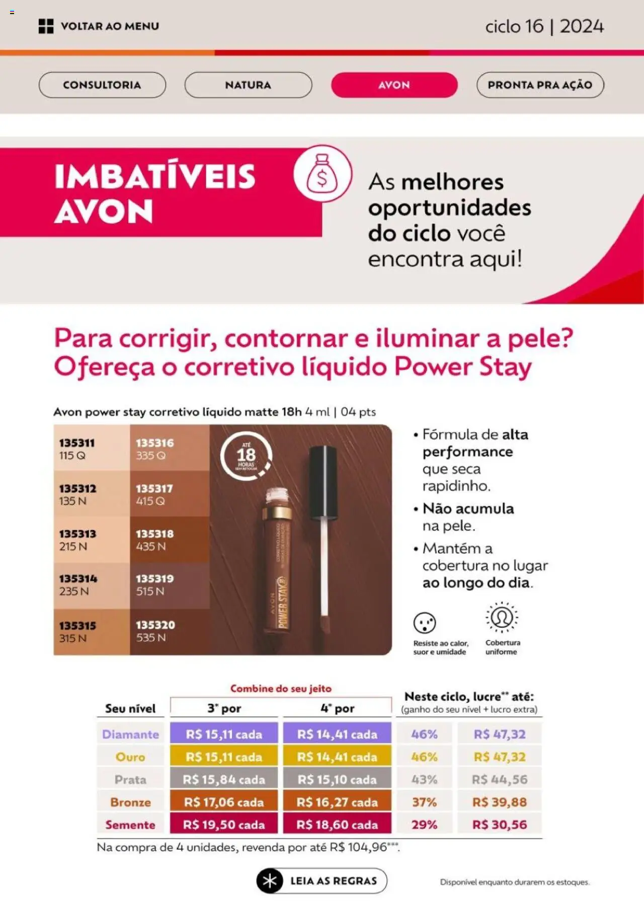 Avon Folheto - válido de 26.09.2025 | Página: 67 | Produtos: Corretivo