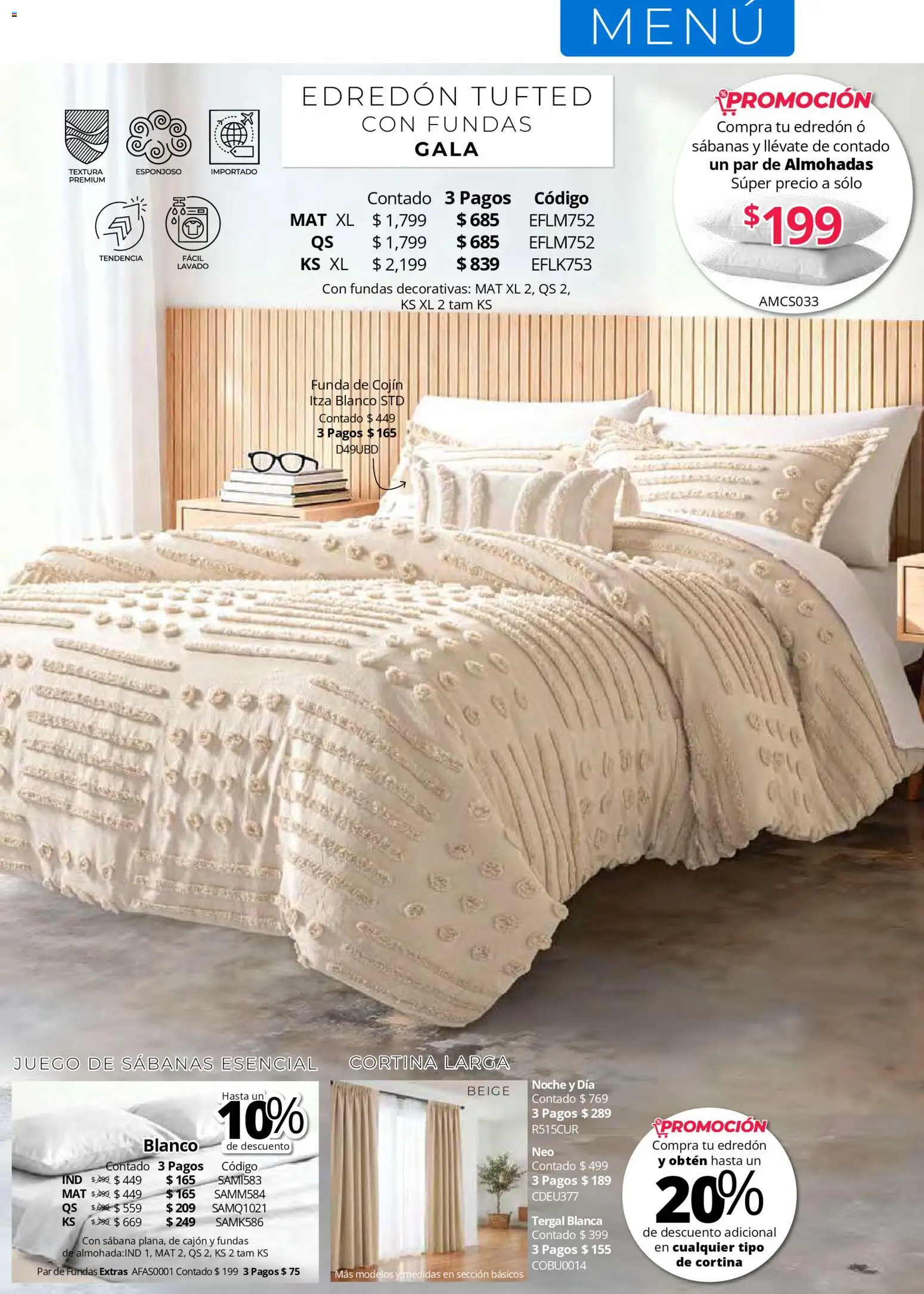 Nuevas ofertas de Colchas Concord válidas en toda la República Mexicana desde el 01.05.2026. ¡Encuentra las mejores ofertas en Colchas Concord catálogo! | Página: 35 | Productos: Juego, Funda, Sabanas