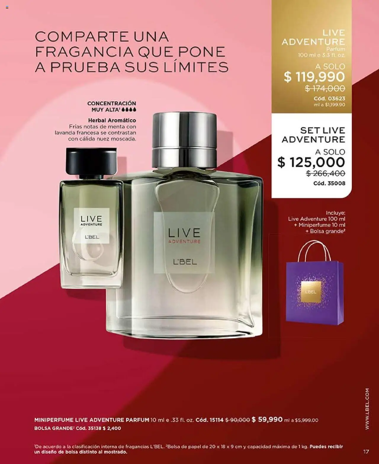L'Bel revista - valida desde el 29.07.2025 | Página: 17 | Productos: Bolsa, Fragancia, Nuez