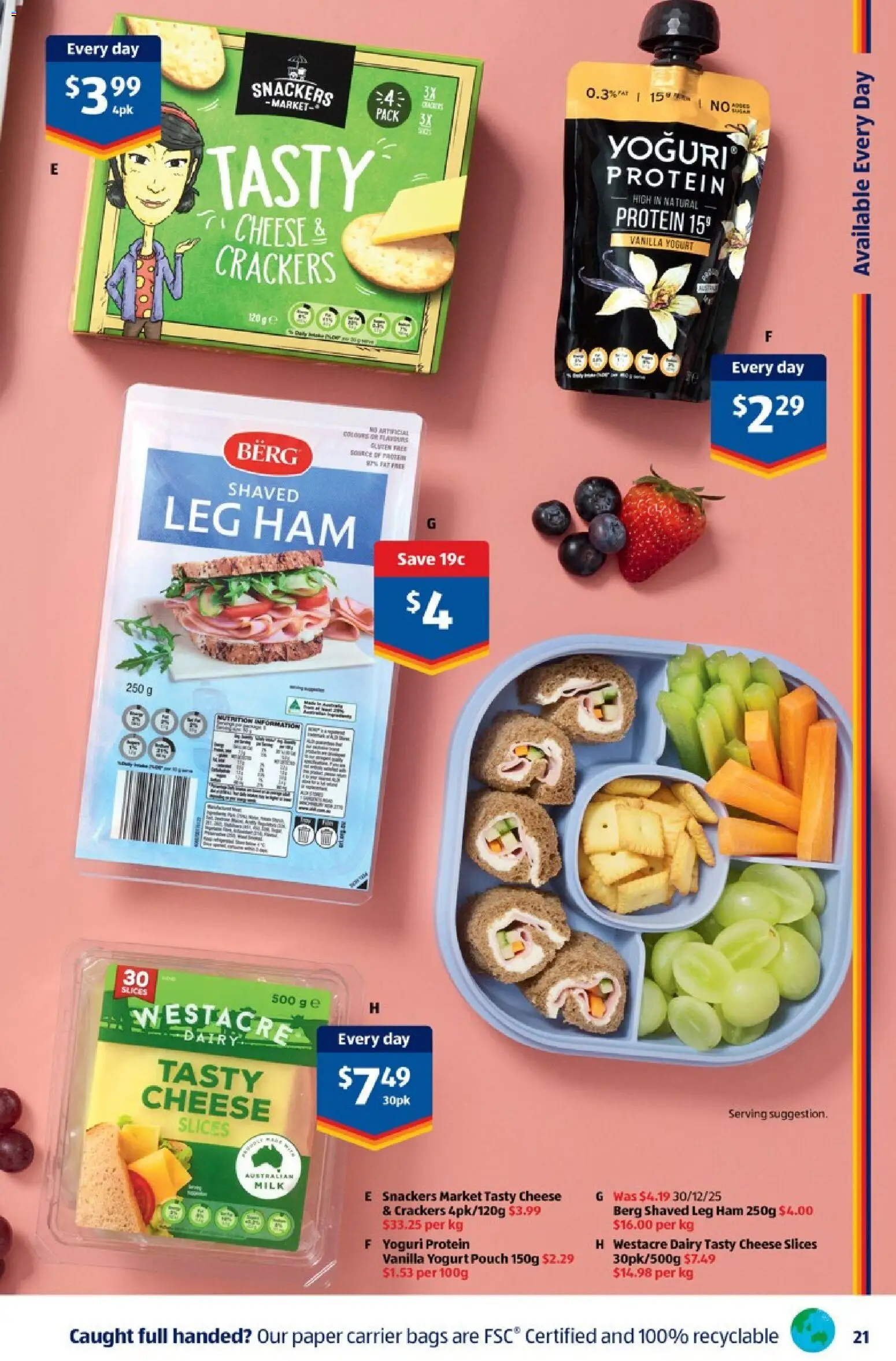 Aldi catalogue - valid from 04.02.2026 | Page: 21 | Products: Crackers, Milk, Dairy, Cheese