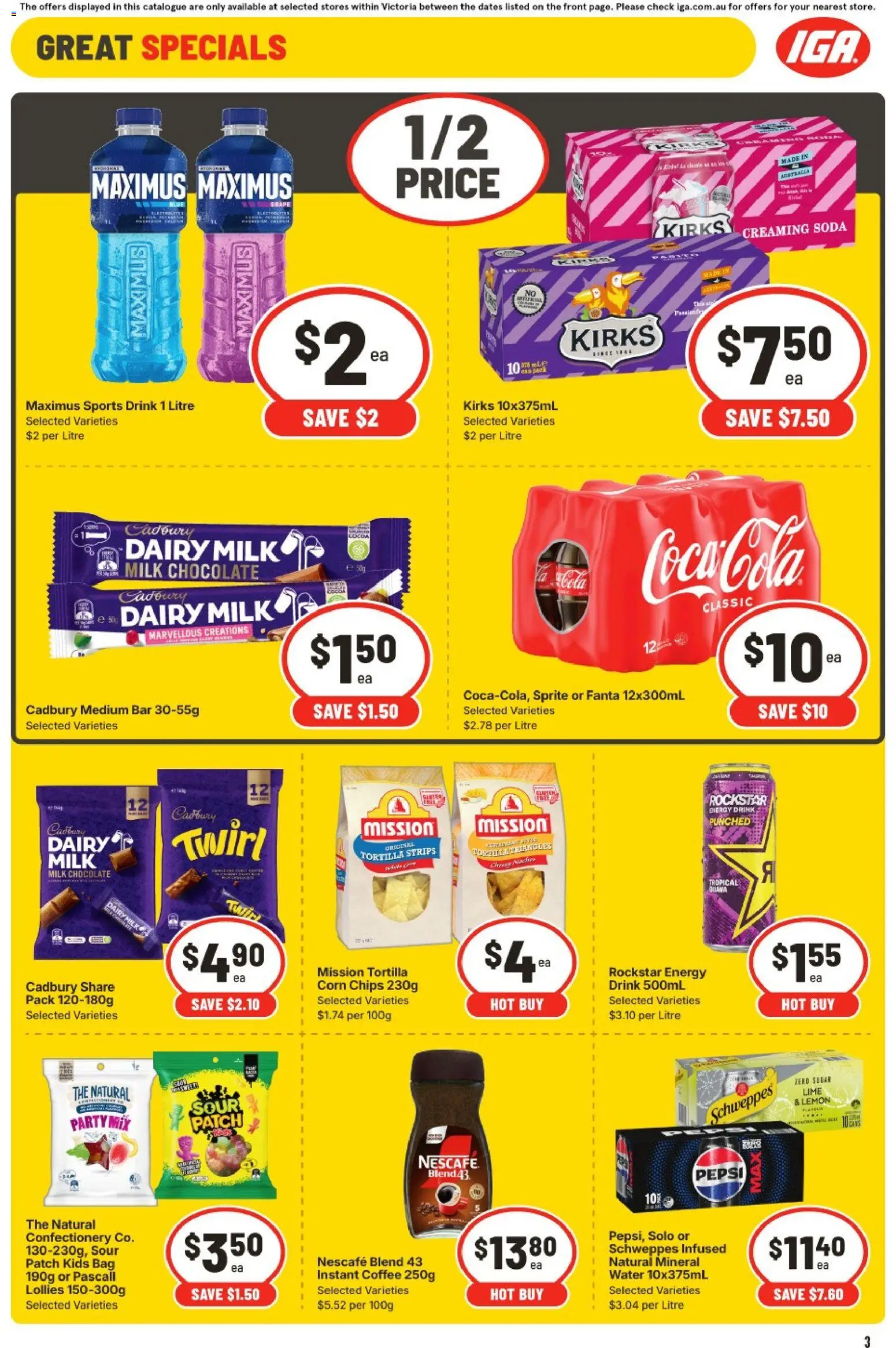 IGA catalogue - valid from 07.01.2026 | Page: 6 | Products: Cocoa, Milk, Coca Cola, Sugar