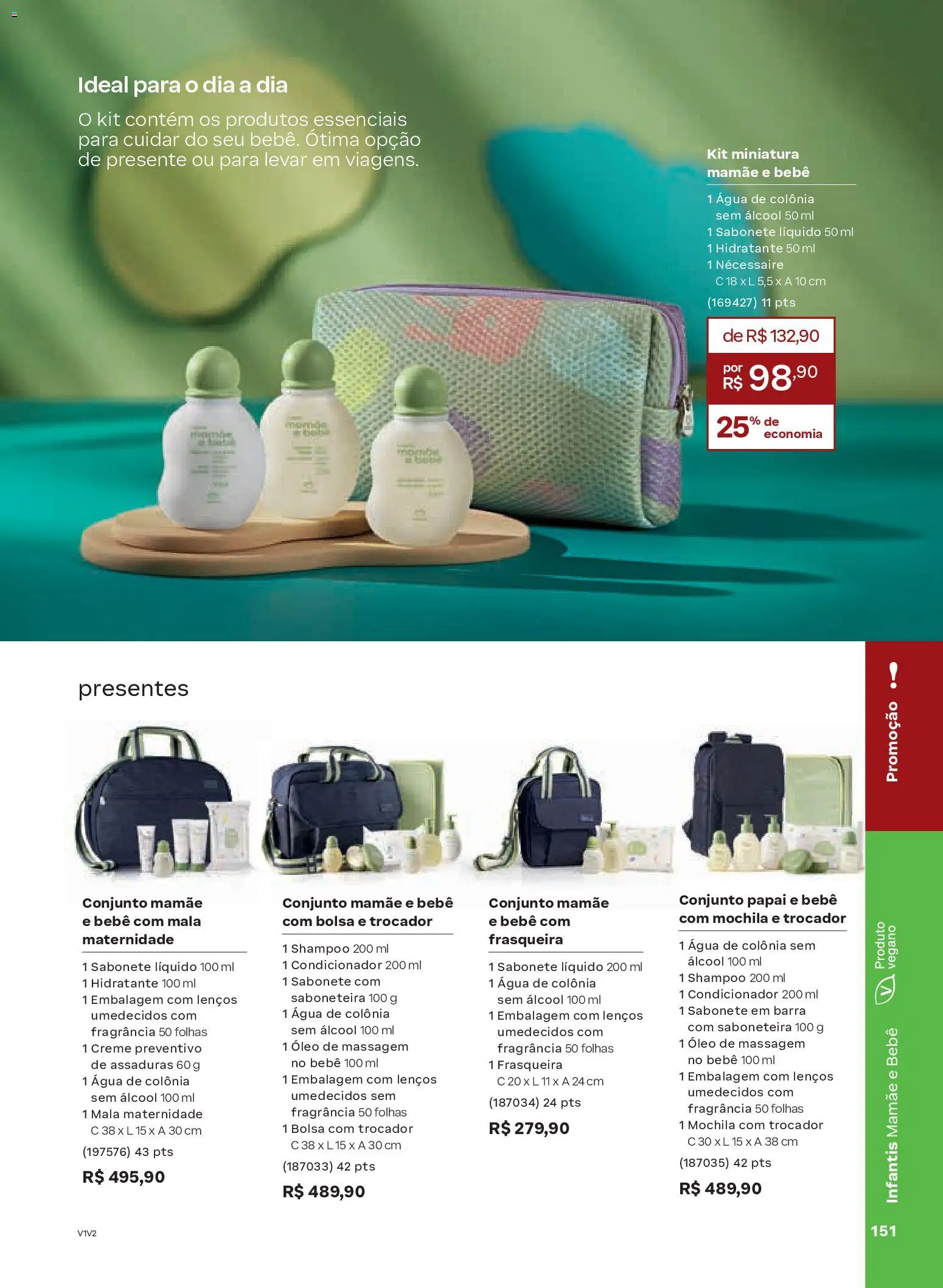 Natura Folheto - válido de 19.02.2026 | Página: 151 | Produtos: Creme, Sabonete, Mochila, Saboneteira