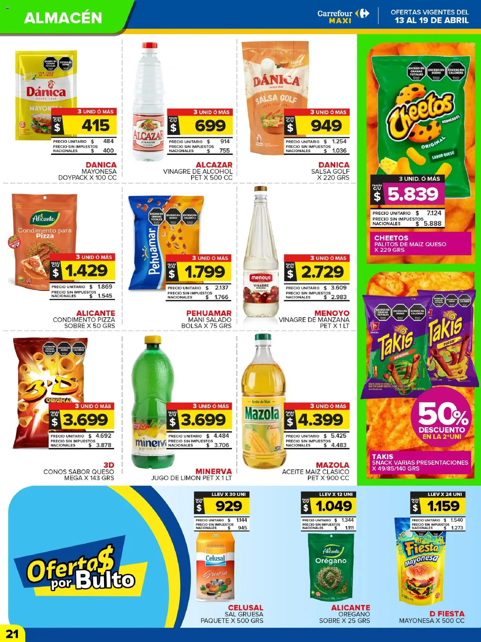 Carrefour Maxi catálogo │ válido desde el 13.04.2026 | Página: 21 | Productos: Maiz, Sal, Mani, Manzana