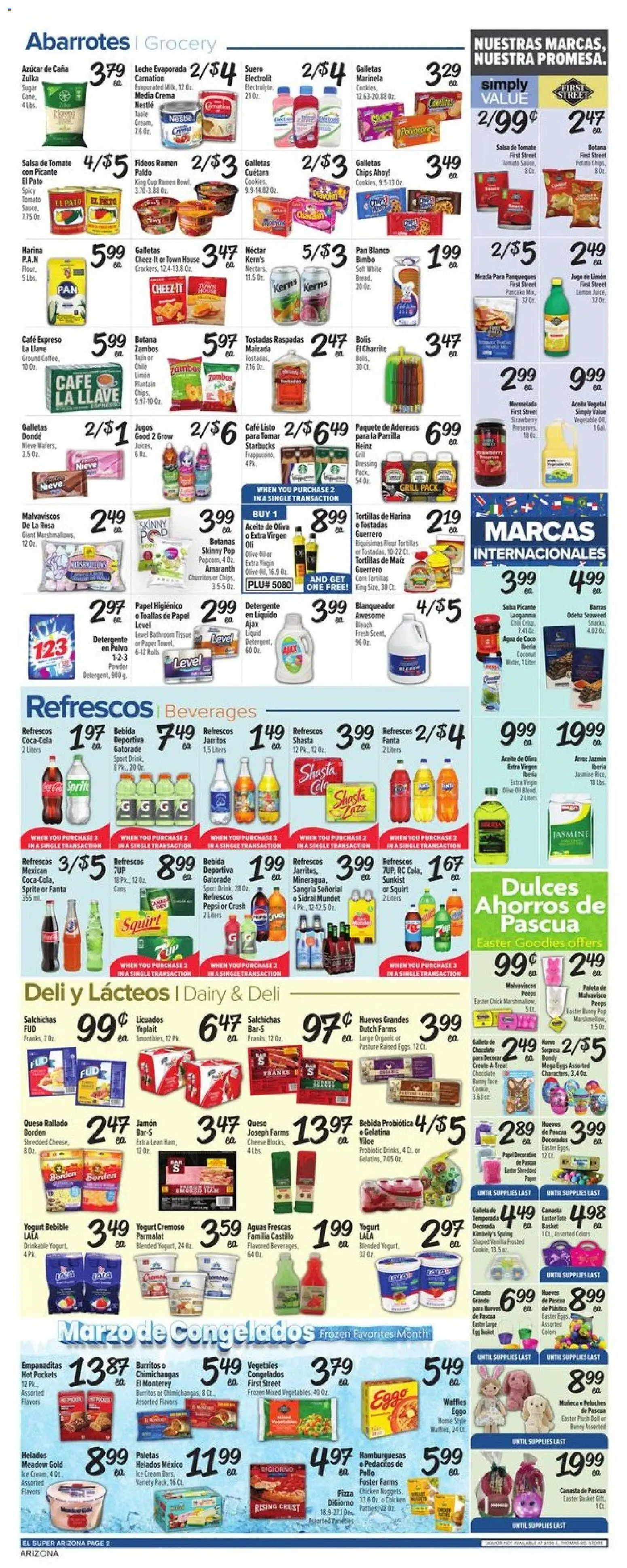 El Super Weekly Ad - AK - valid from 18.03.2026 | Page: 2 | Products: Yogurt, Oil, Chocolate, Pizza