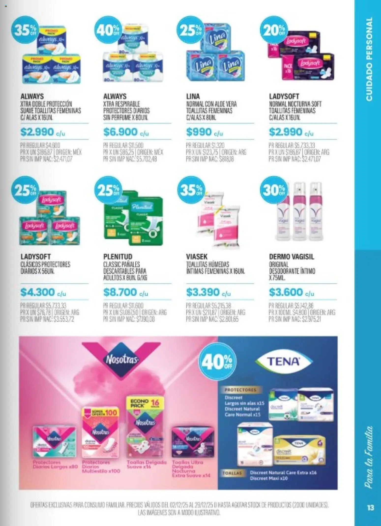 Pigmento catálogo │ válido desde el 02.12.2025 | Página: 13 | Productos: Perfume, Toallitas húmedas, Desodorante, Toallitas femeninas