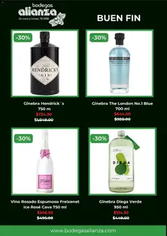 Vista previa de Bodegas Alianza Buen Fin, nuevo folleto de la tienda, válido en México a partir del 13.11.2025 | Página: 5 | Productos: Limón, Ginebra, Cava, Vino