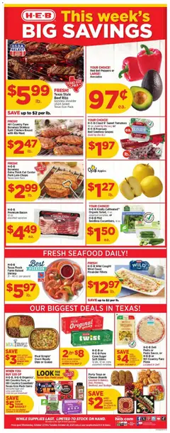 Preview of H-E-B weekly ads valid from 22.10.2025