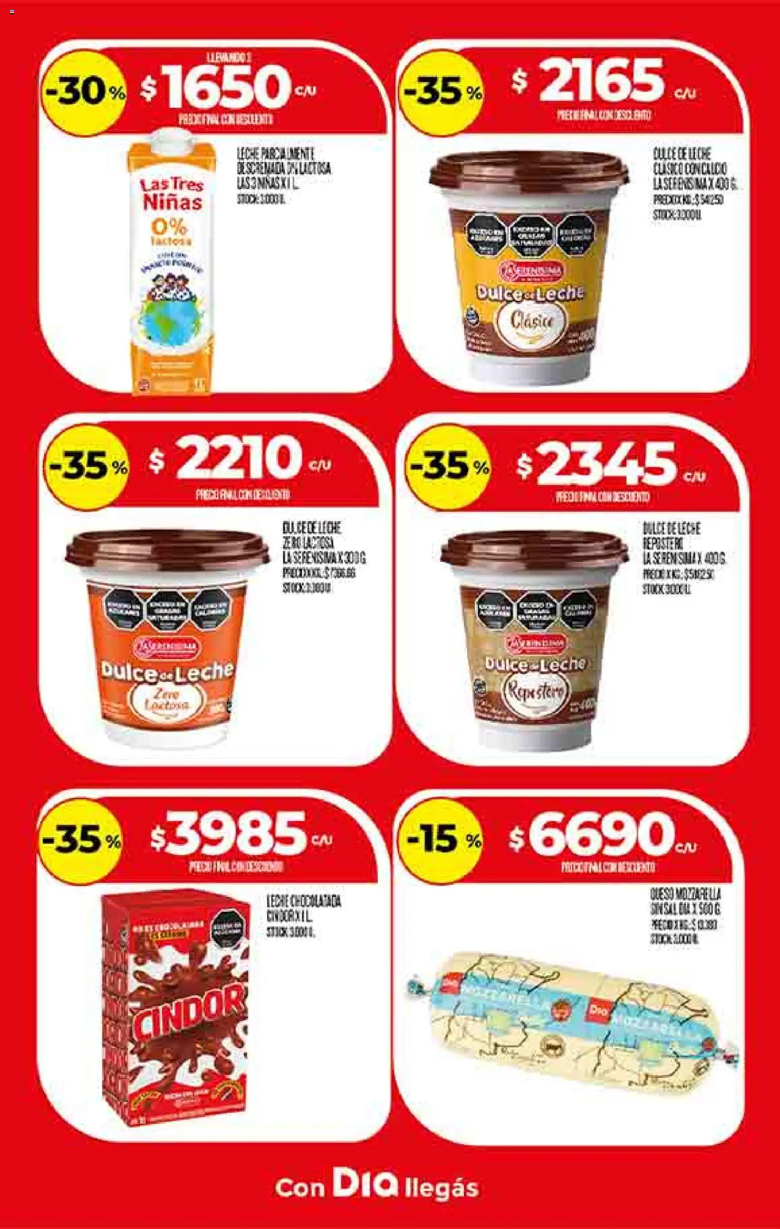 Supermercado DIA Ofertas │ válido desde el 19.11.2025 | Página: 13 | Productos: Dulce de leche, Leche, Queso, Chocolatada
