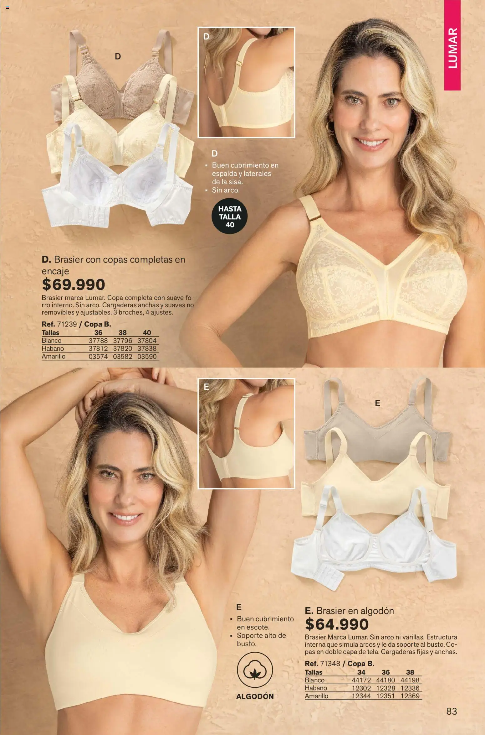 Leonisa revista - valida desde el 01.02.2026 | Página: 83 | Productos: Algodón, Brasier