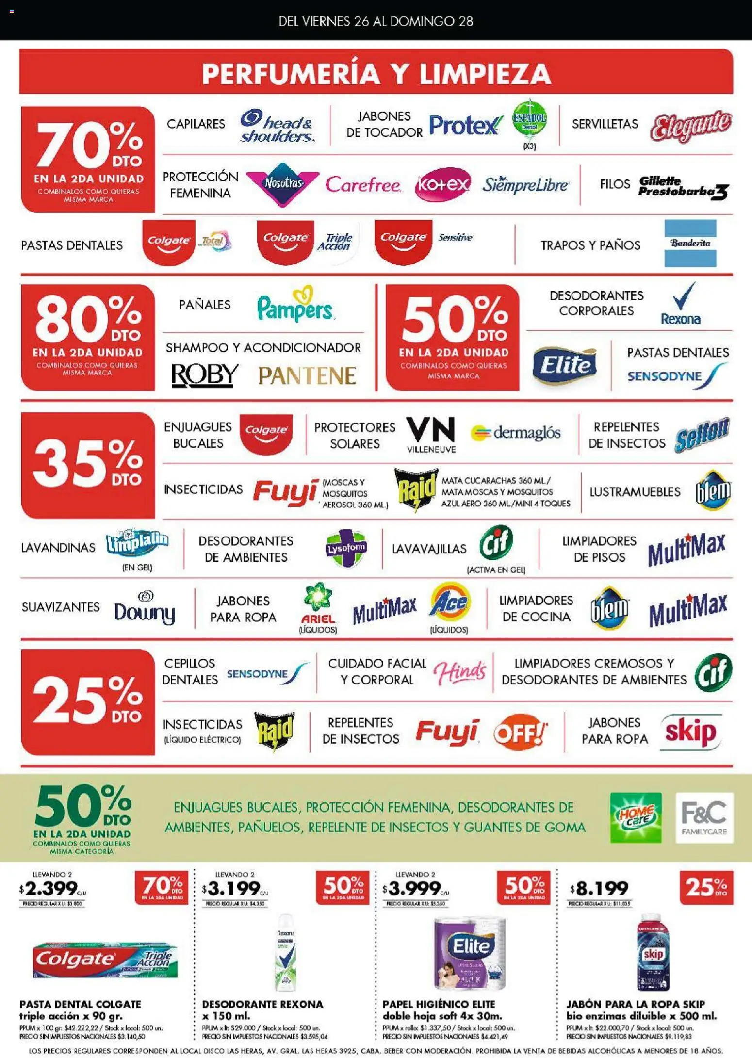 Disco - Ofertas  │ válido desde el 25.12.2025 | Página: 5 | Productos: Papel higiénico, Disco, Pasta dental, Pasta