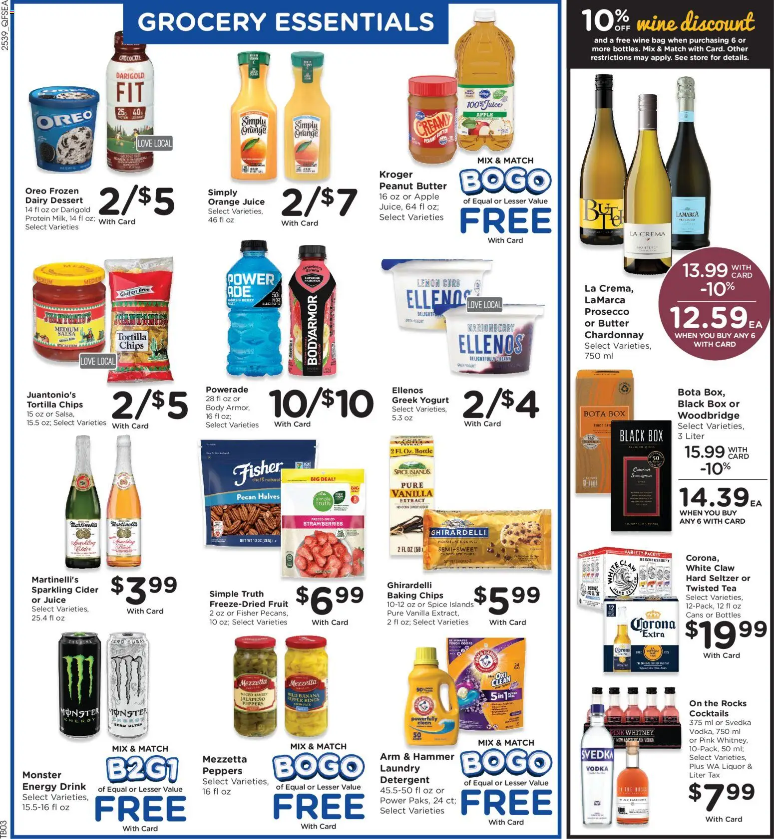 QFC Weekly Ad - valid from 29.10.2025 | Page: 6 | Products: Detergent, Vodka, Sugar, Bag