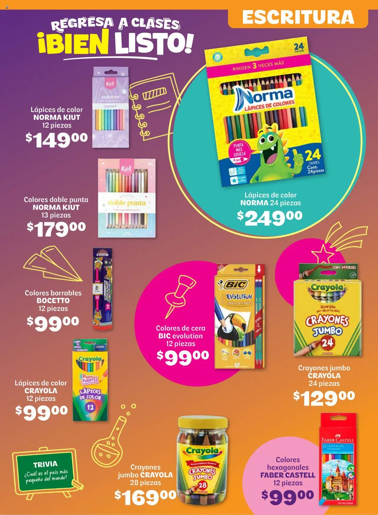 Nuevas ofertas de Soriana válidas en toda la República Mexicana desde el 14.08.2025. ¡Encuentra las mejores ofertas en Soriana - Regresa a clases bien listo Híper Nacional! | Página: 14 | Productos: Cera